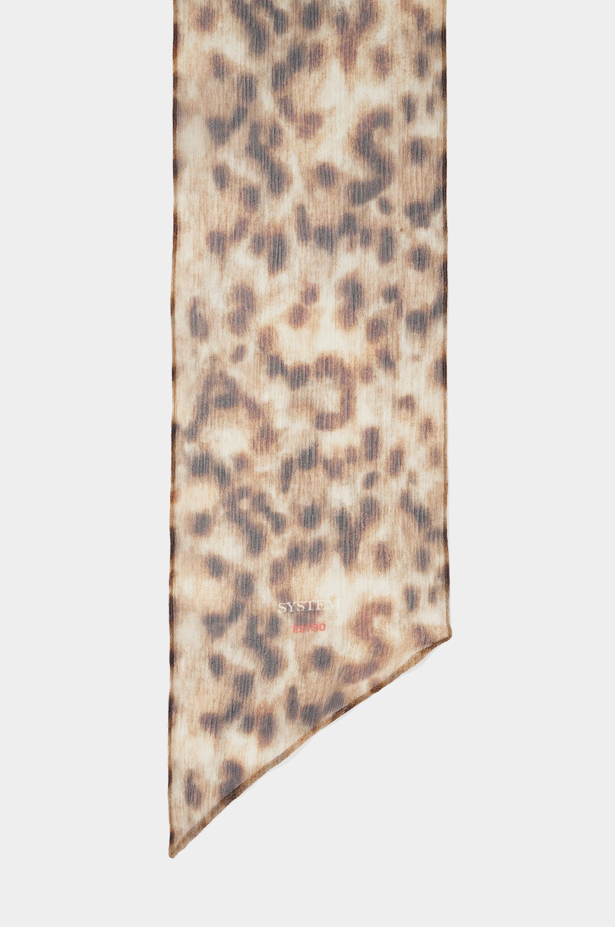 SILK LEOPARD SCARF