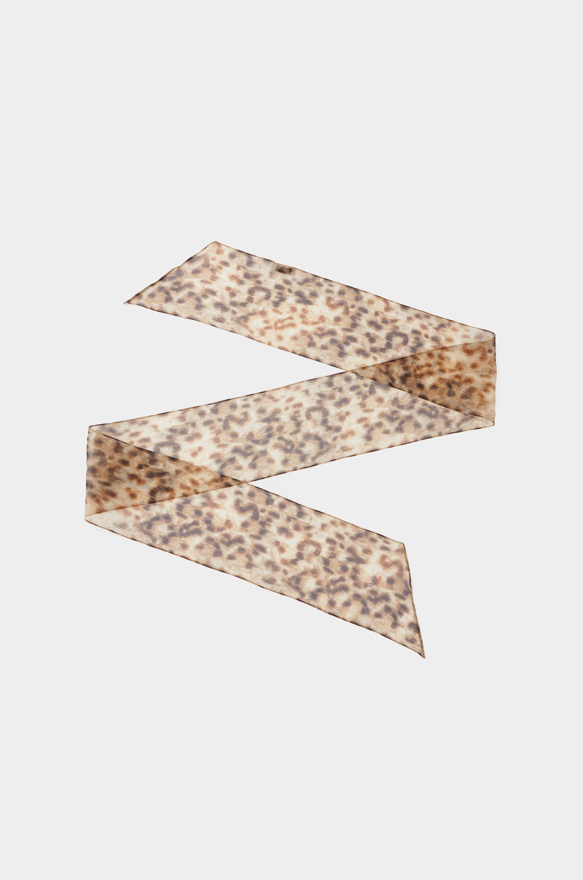 SILK LEOPARD SCARF