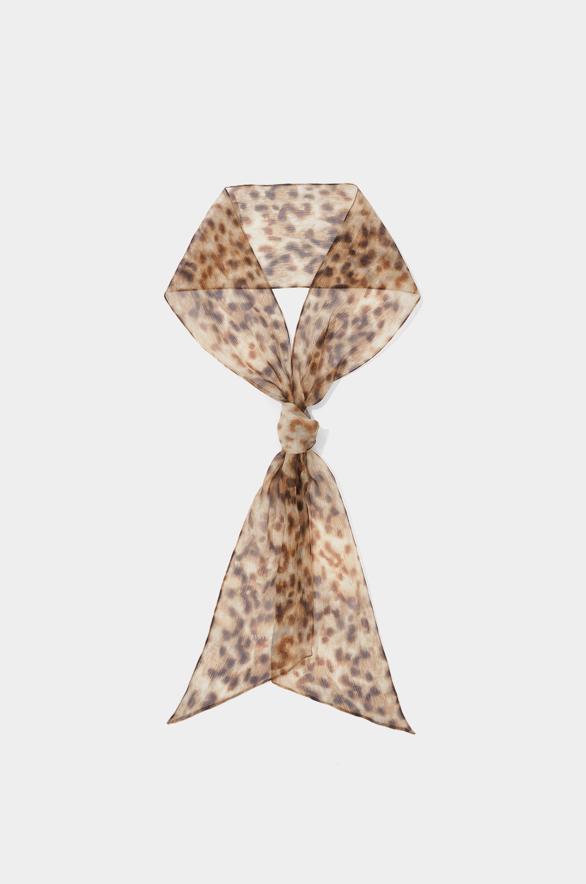 SILK LEOPARD SCARF
