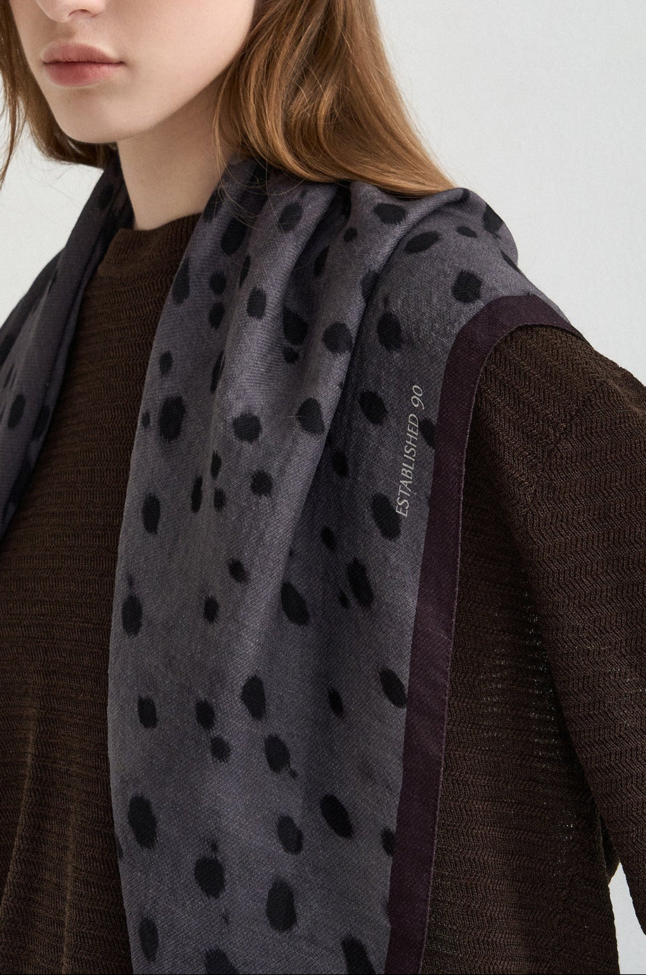 SILK BLEND SHEER LEOPARD SCARF