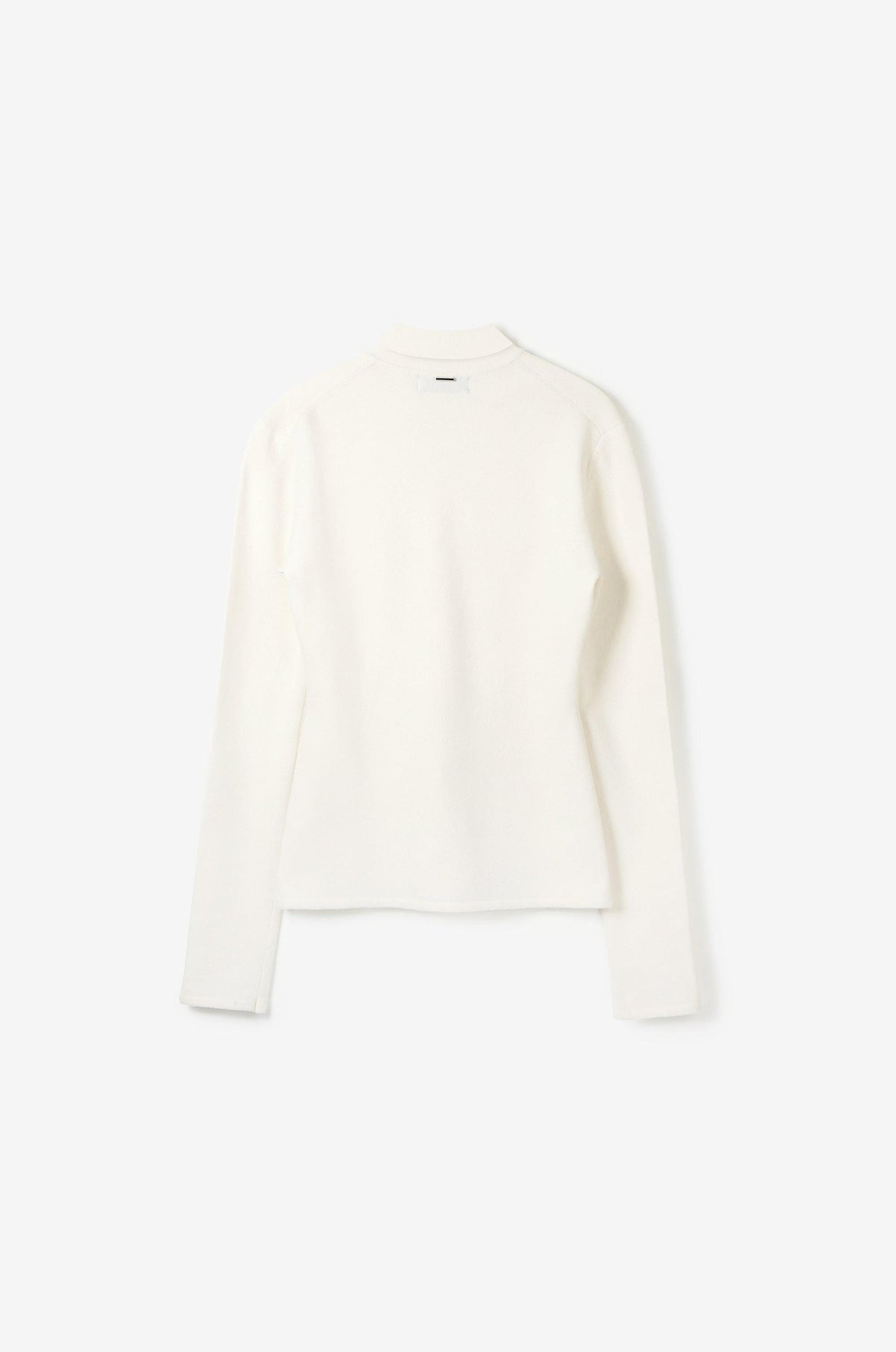 DETACHABLE SCARF SLIM-FIT KNIT CARDIGAN