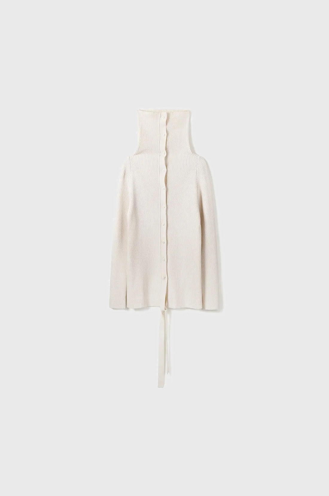 STRUCTURED TWO-WAY KNIT TOP