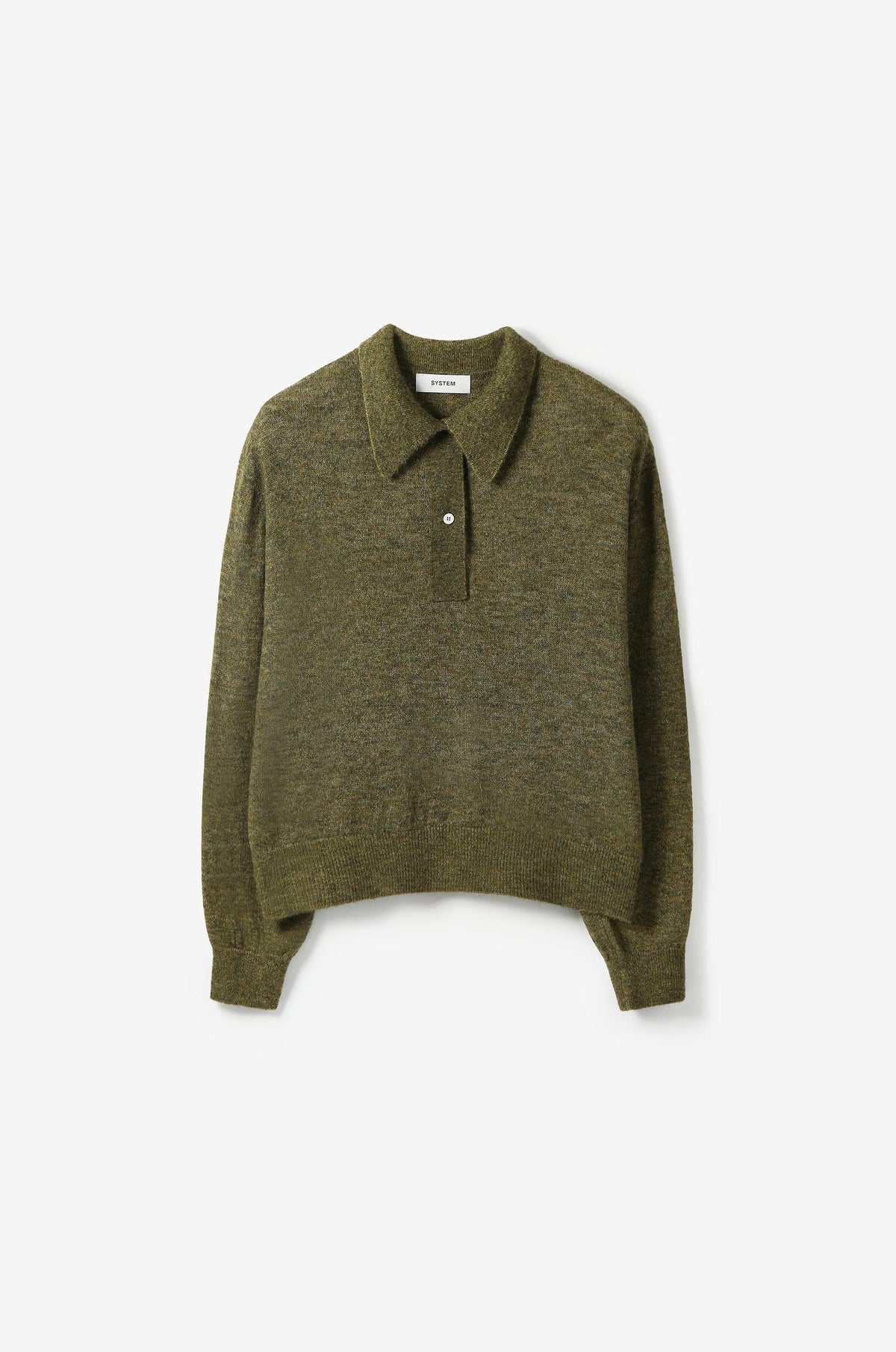 MINIMAL STAND-NECK KNIT TOP