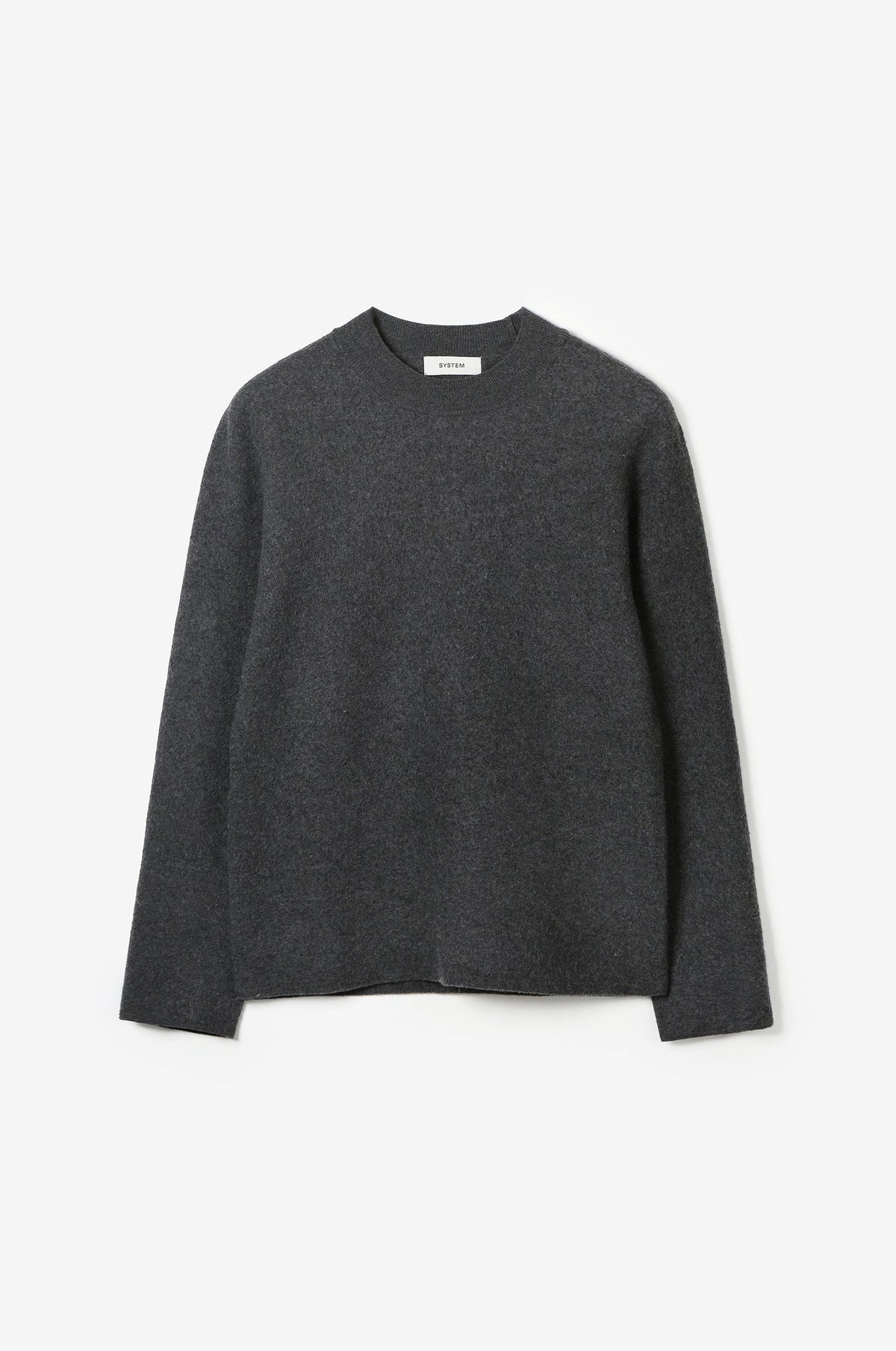 WOOL HOURGLASS SEAMLESS KNIT PULLOVER