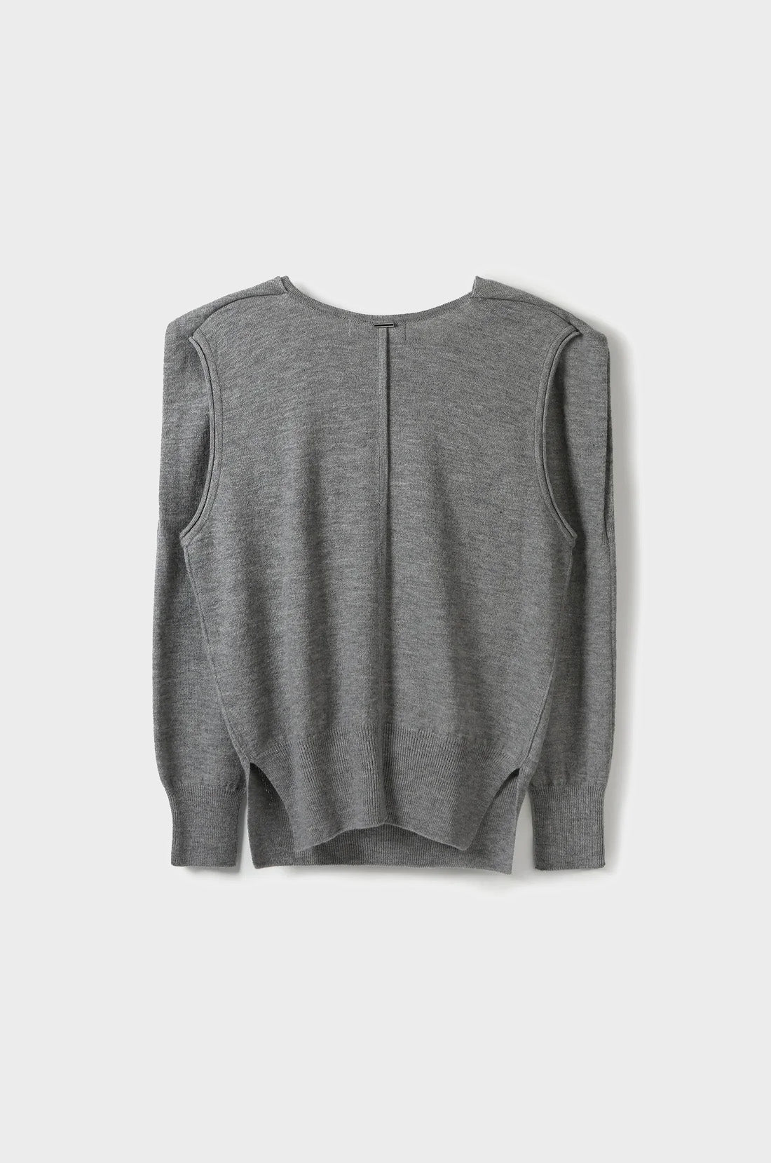 CONVERTIBLE-SLEEVE WOOL KNIT TOP