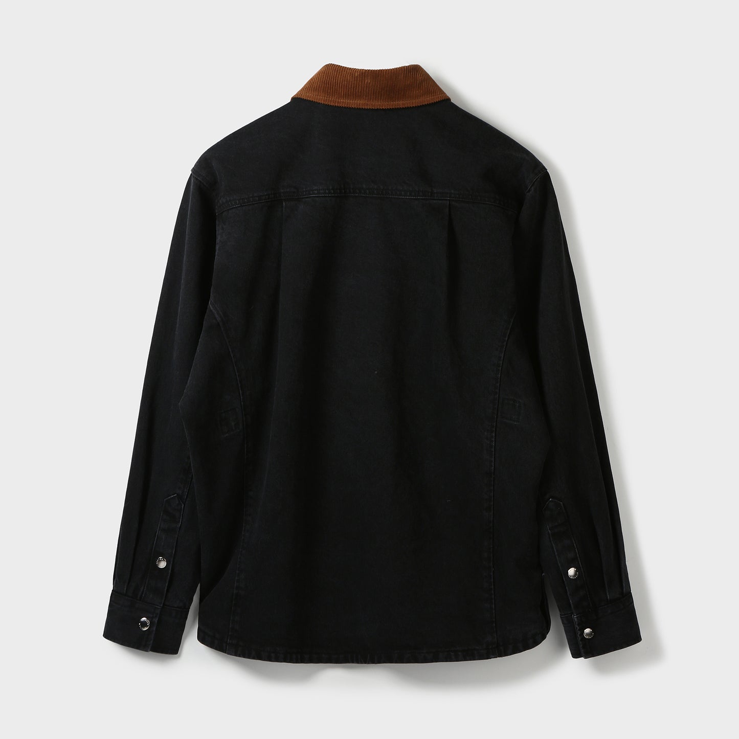 CORDUROY-COLLAR CONTRAST DENIM JACKET