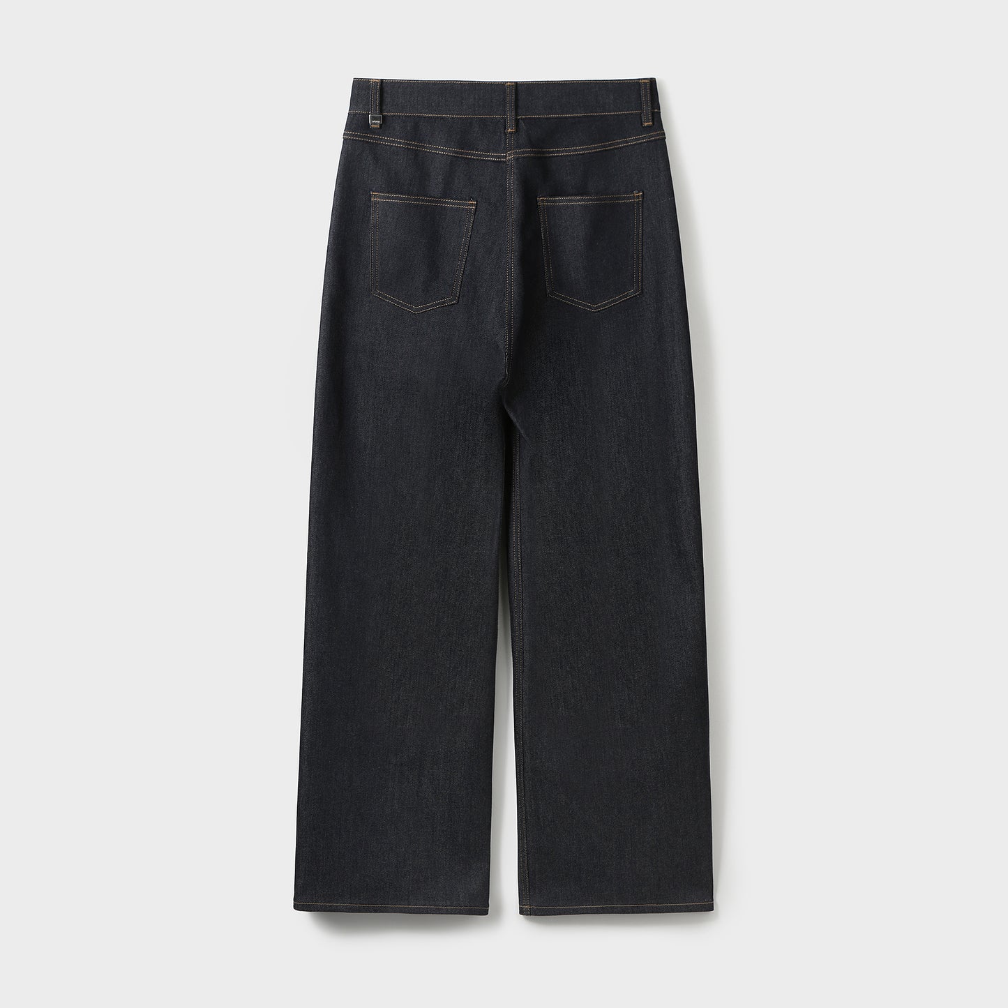 STRUCTURED O-LINE RAW DENIM PANTS