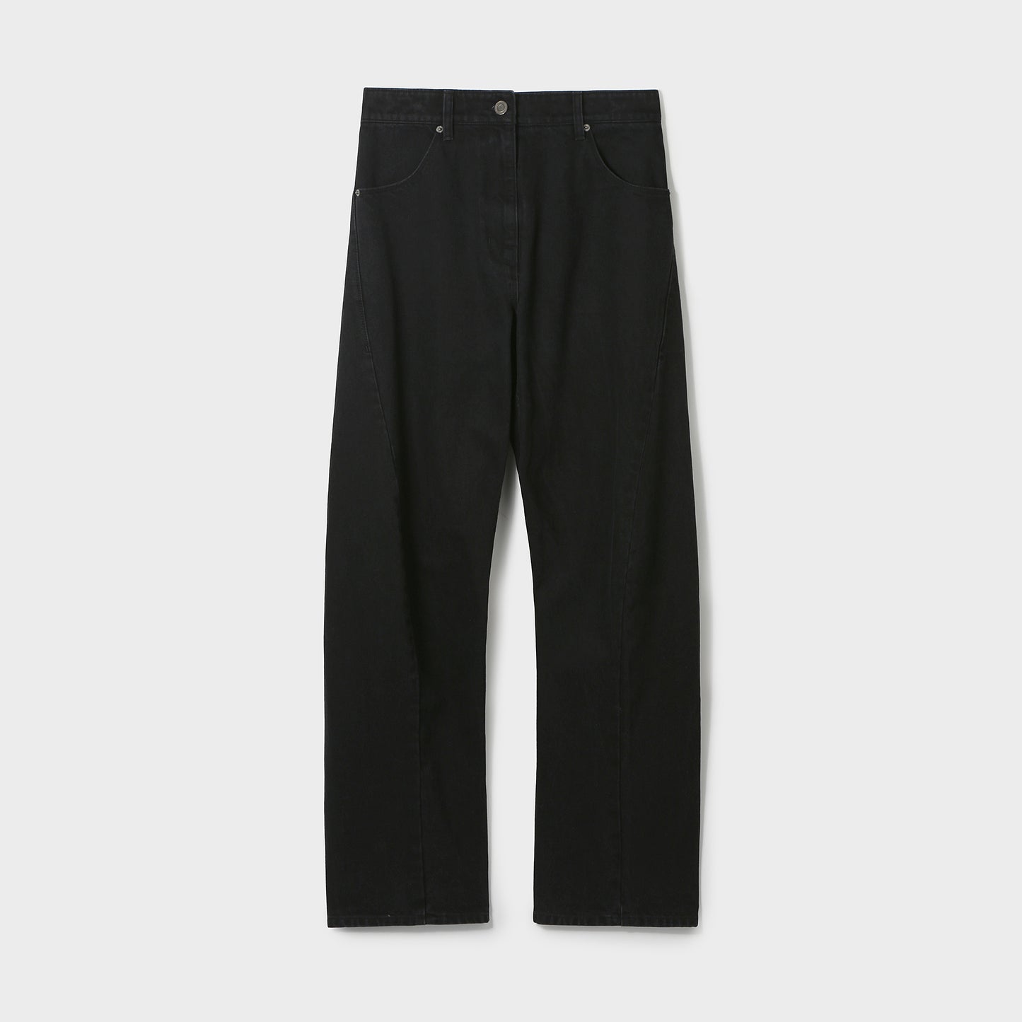 STRUCTURED O-LINE RAW DENIM PANTS