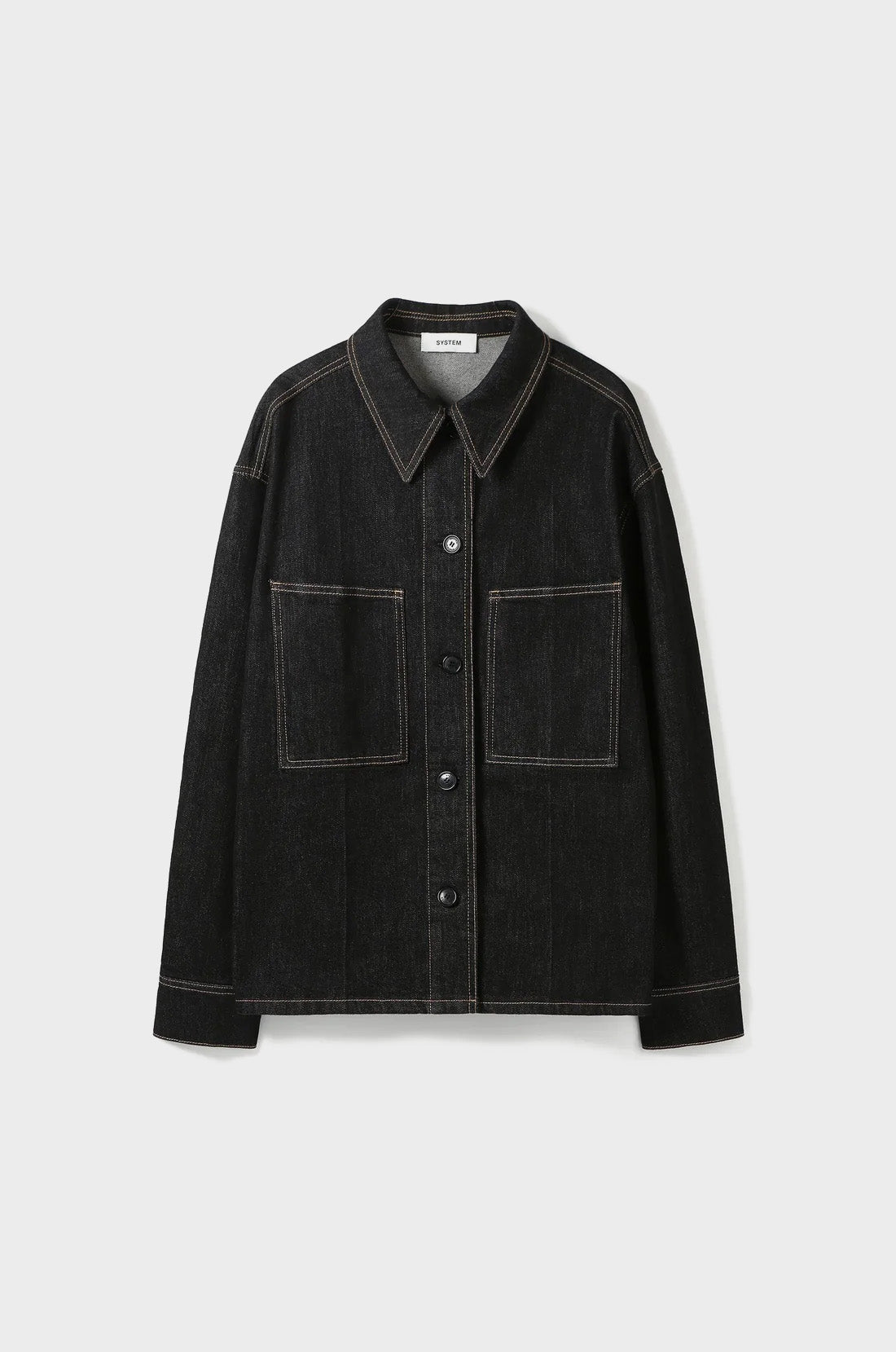 BUTTON-UP DENIM SHIRT