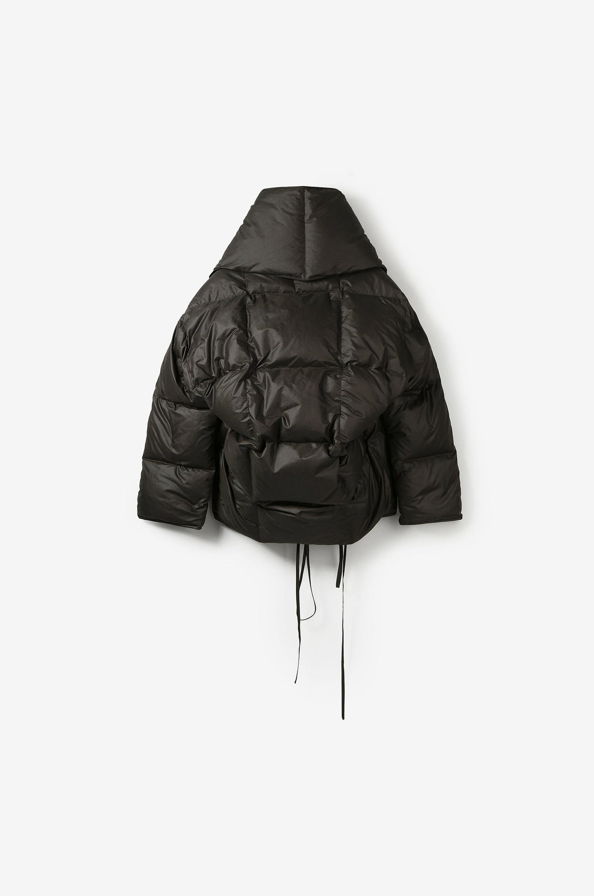 SHAWL COLLAR COCOON PUFFER