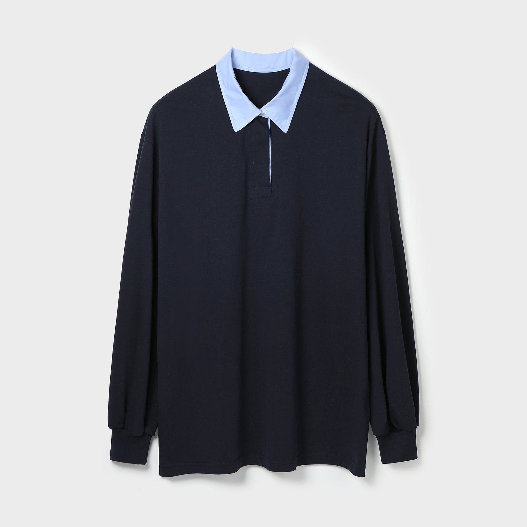 1990 FLAG SHIRT-COLLAR LONG SLEEVE TOP