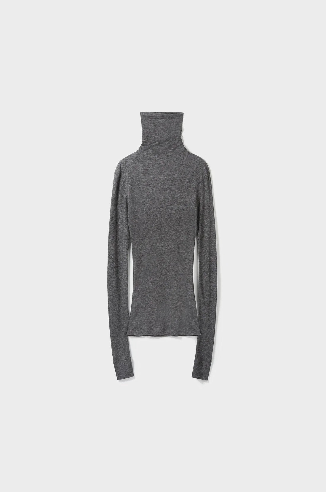 WOOL JERSEY HIGH-NECK TOP