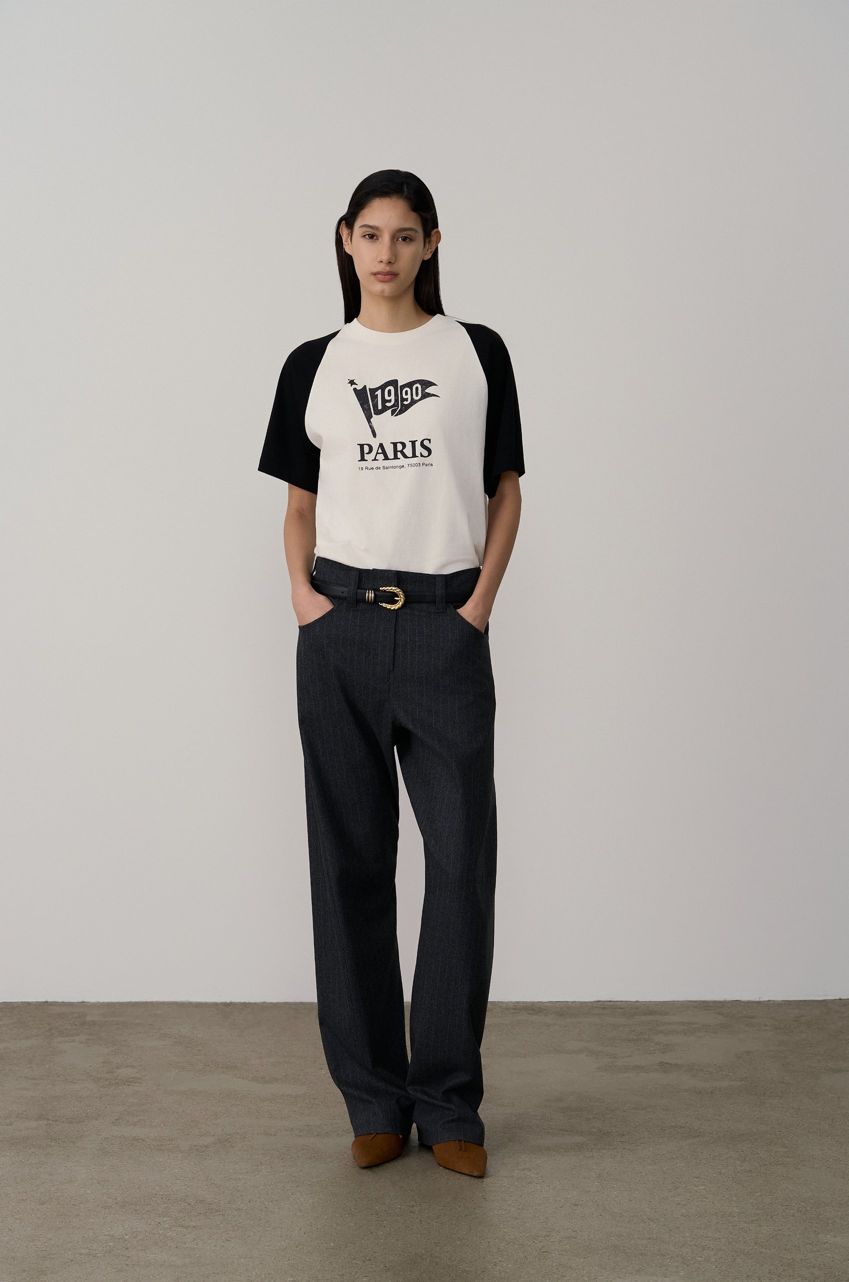 SIGNATURE 1990 FLAG PRINTED T-SHIRT