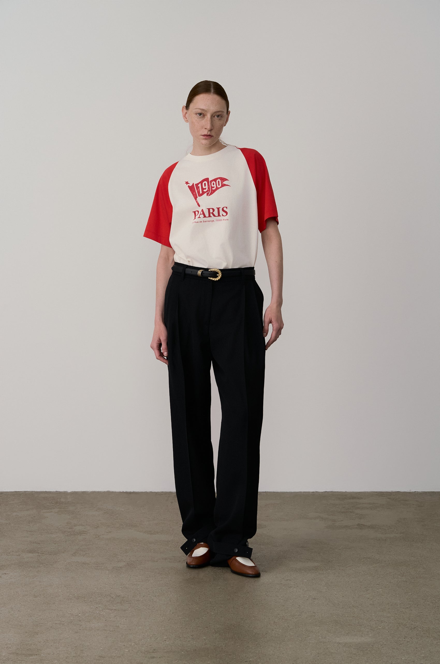 SIGNATURE 1990 FLAG PRINTED T-SHIRT