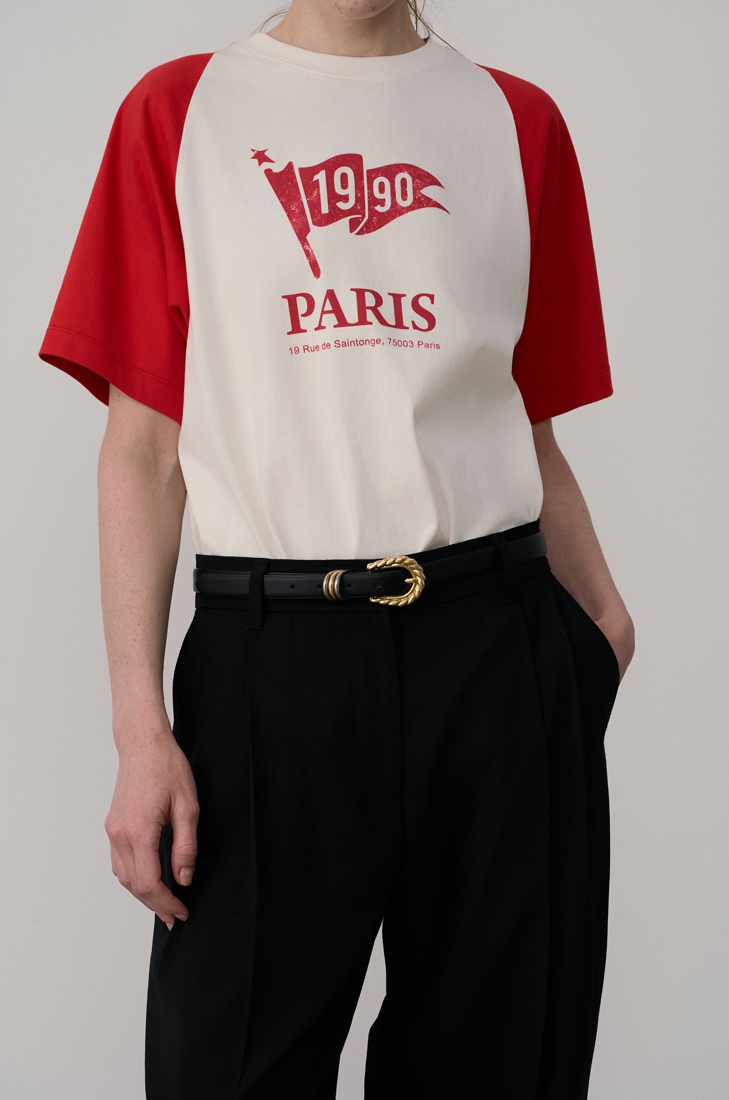 SIGNATURE 1990 FLAG PRINTED T-SHIRT