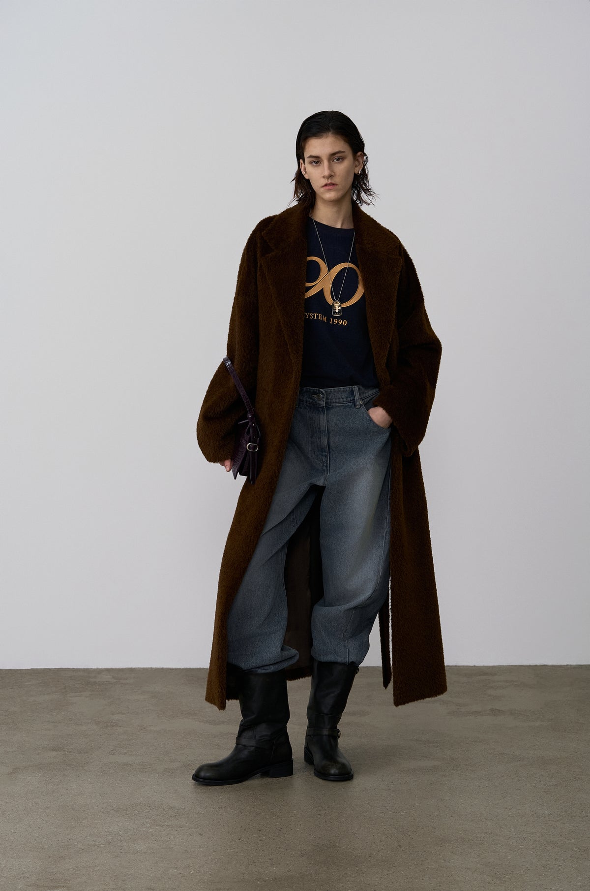 ALPACA WOOL ROBE COAT