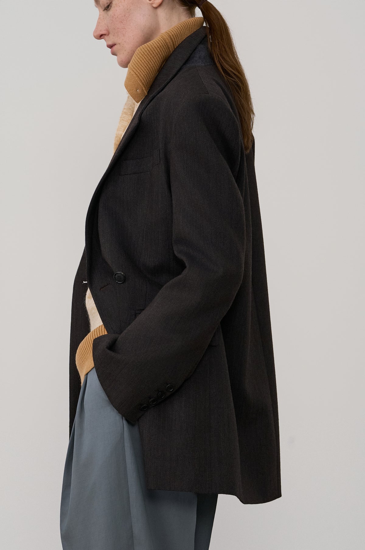CLASSIC DOUBLE-BREASTED PINSTRIPE JACKET