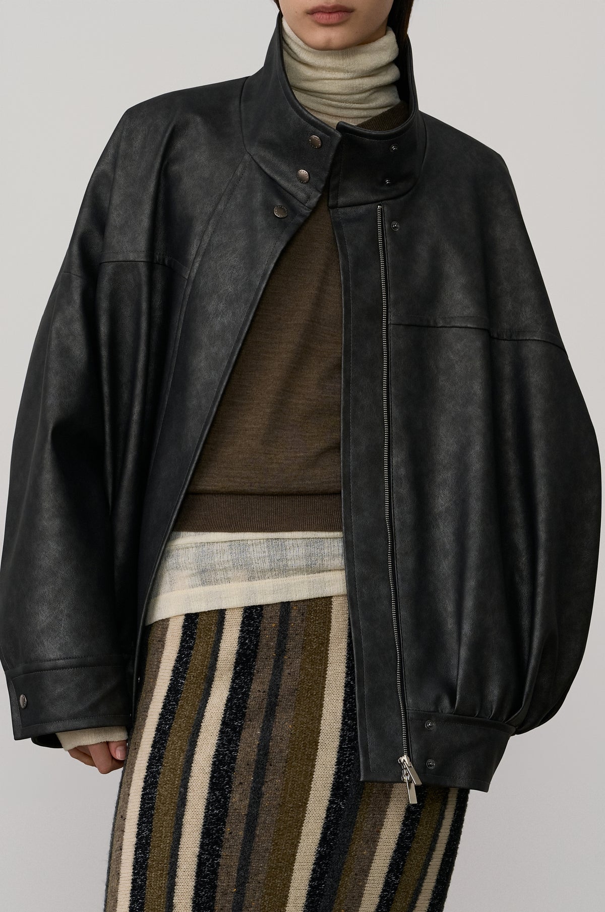OVERSIZE COATED JACKET