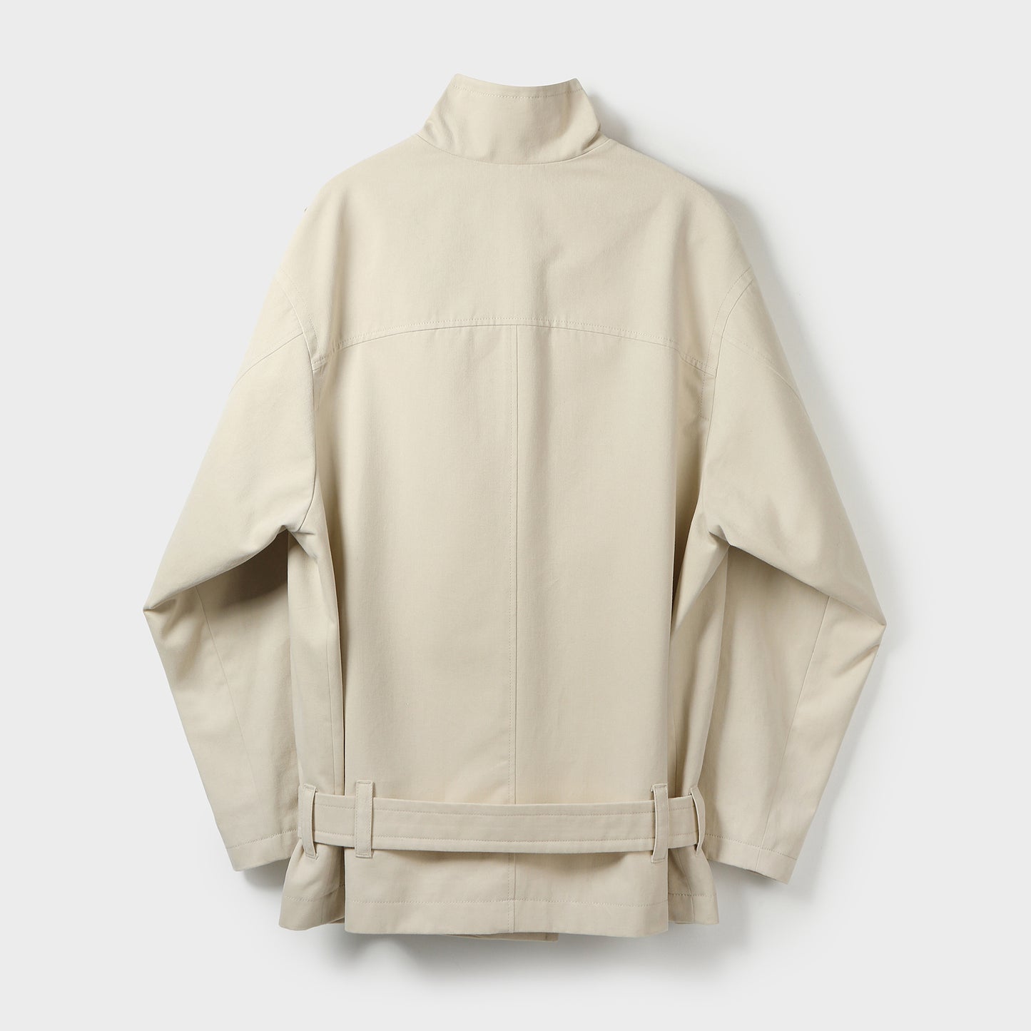 COCOON-SHAPED BELTED JACKET