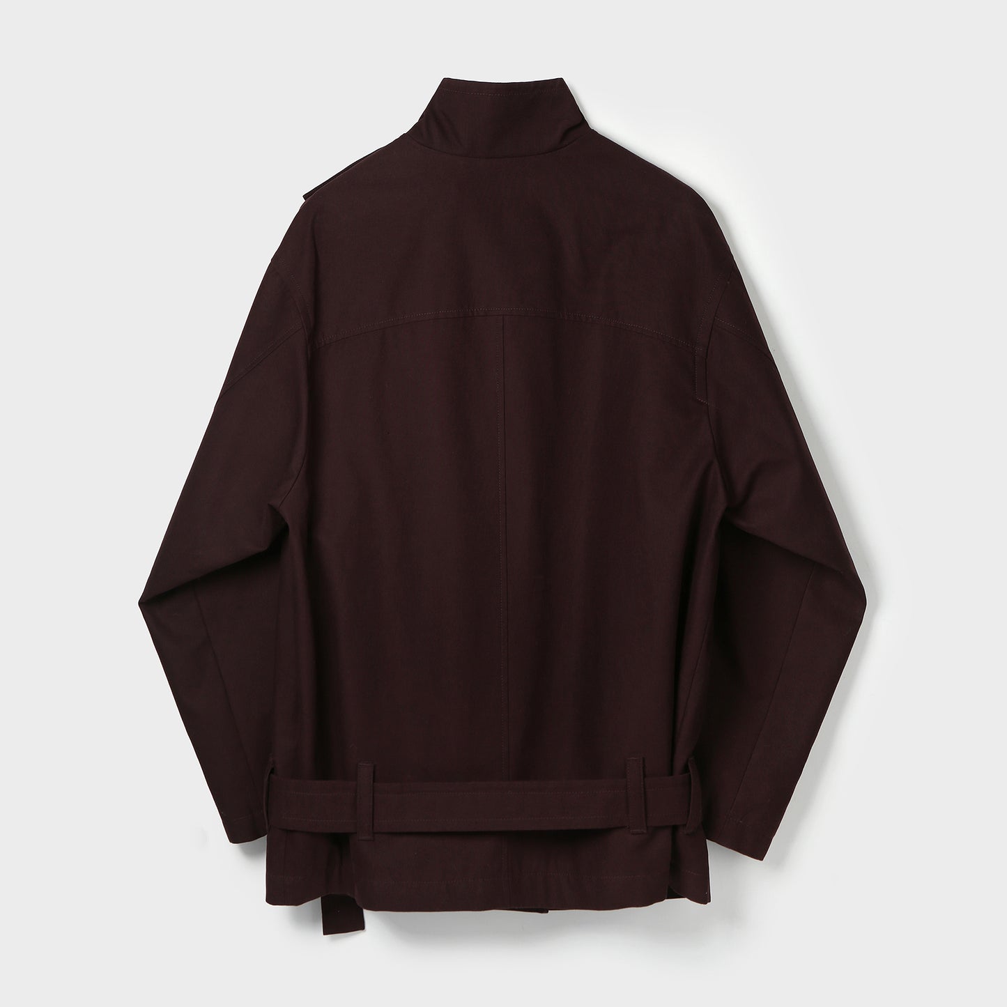 COCOON-SHAPED BELTED JACKET