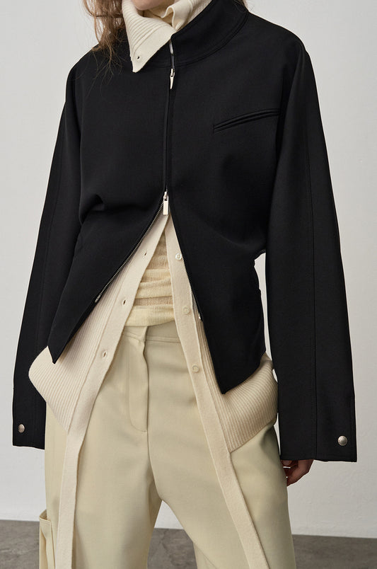 TWO-WAY ZIP-UP JACKET