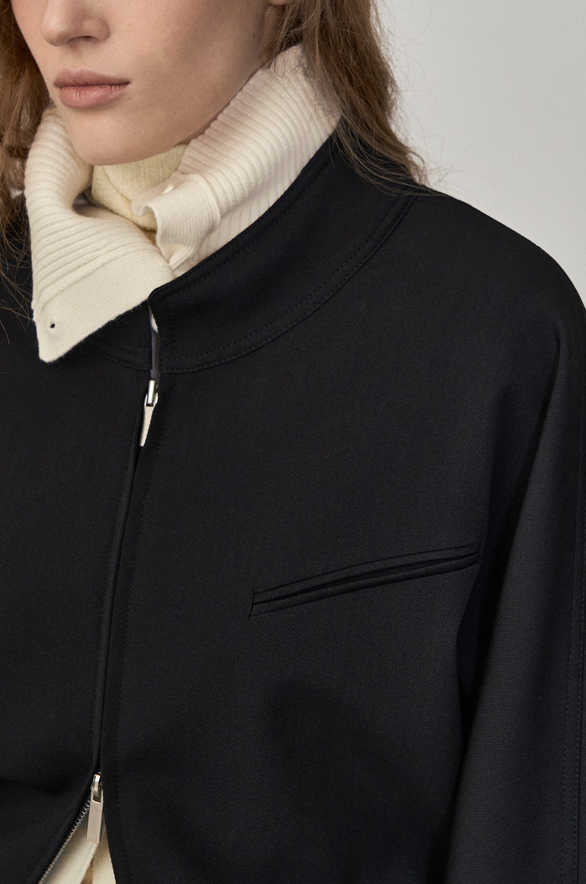 TWO-WAY ZIP-UP JACKET