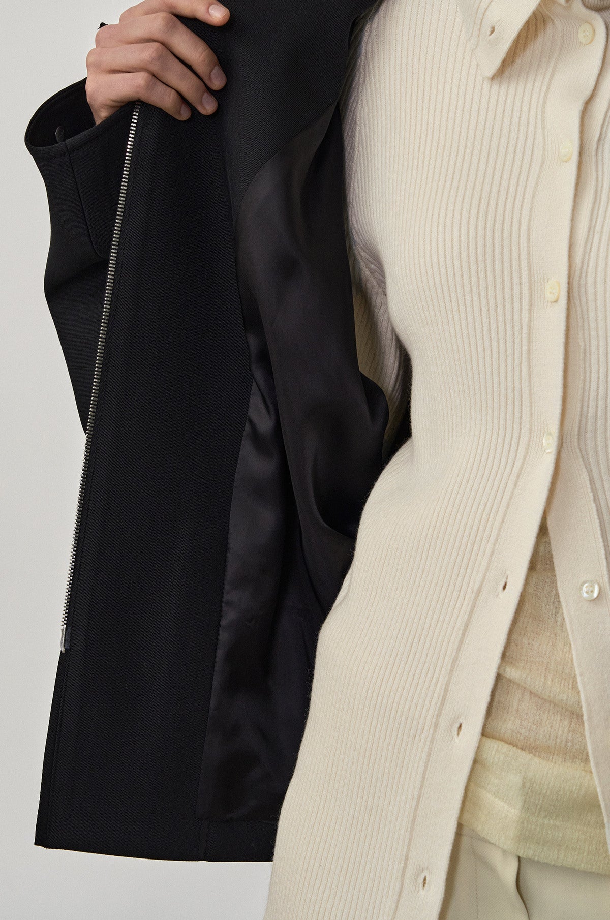 TWO-WAY ZIP-UP JACKET