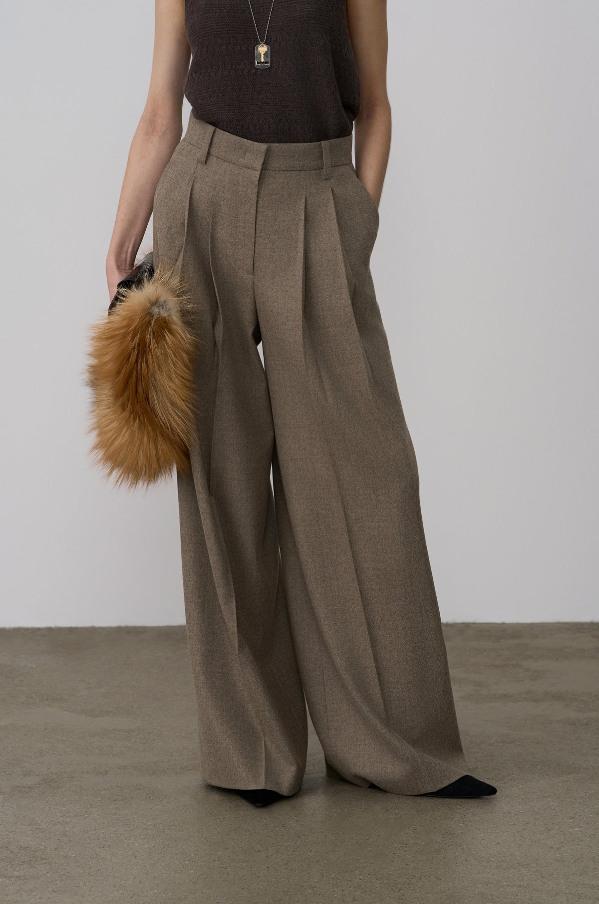 CLASSIC TWO-TUCK WIDE-FIT PANTS