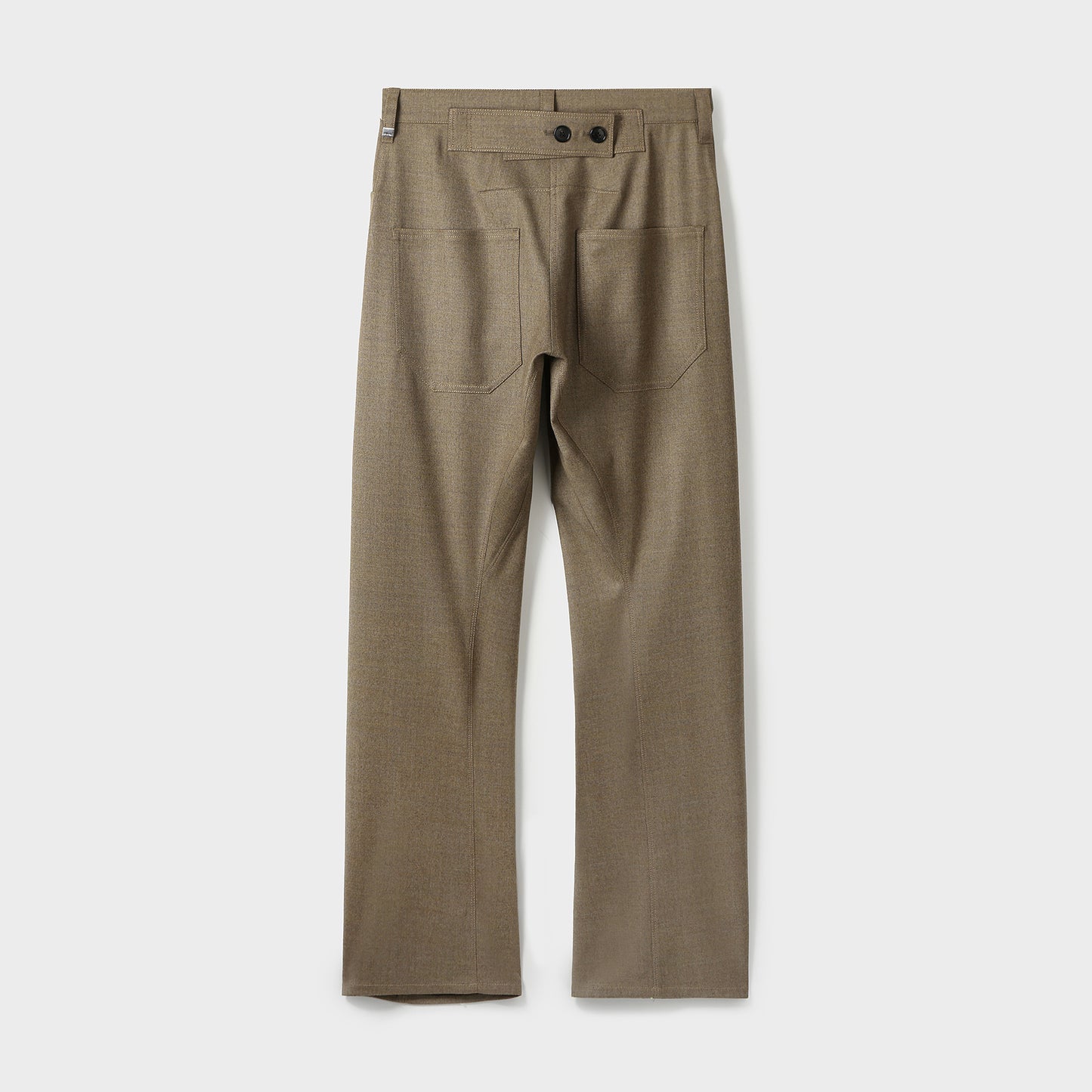 TWISTED SEAM WOOL-BLEND TROUSERS