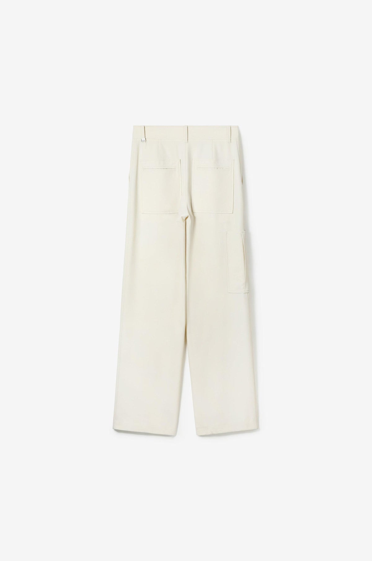 WOOL-BLEND BAGGY TROUSERS