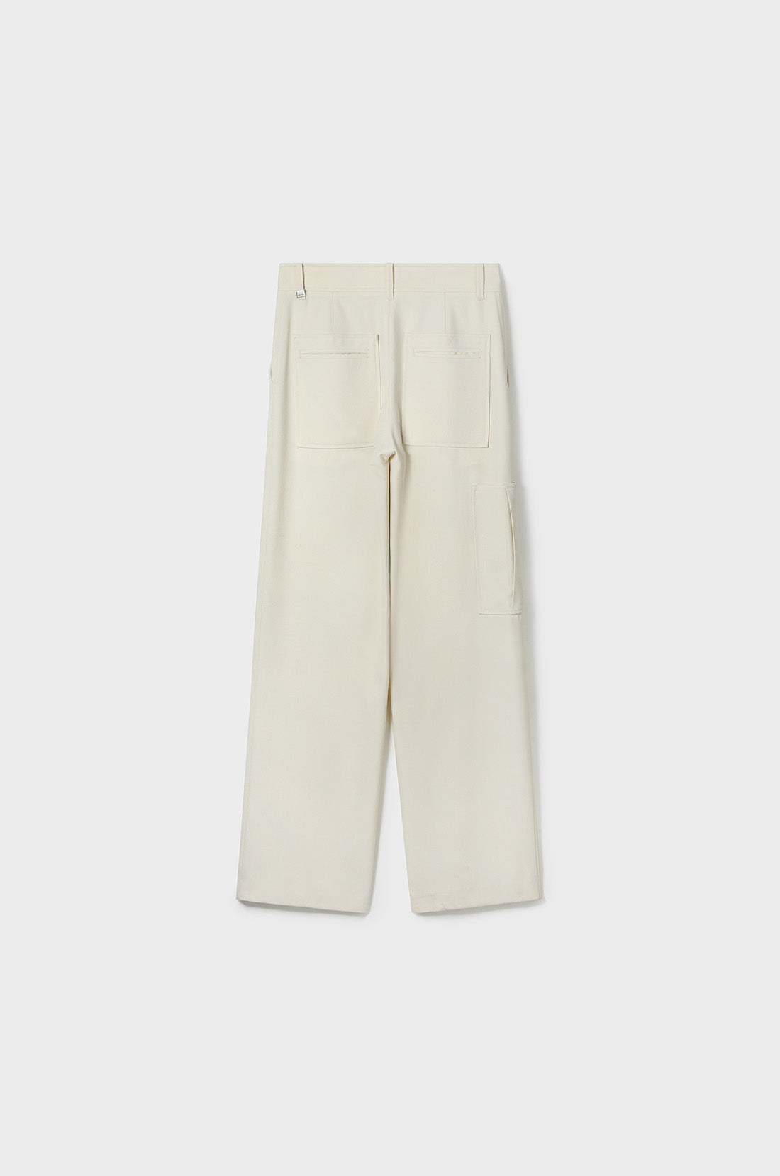 WOOL-BLEND BAGGY TROUSERS