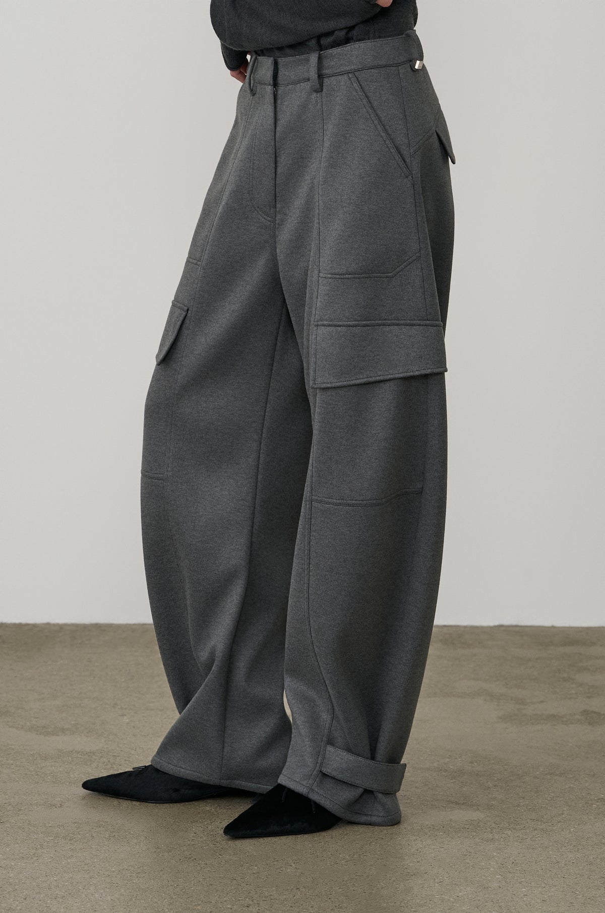 CURVED JERSEY CARGO LOUNGE PANTS