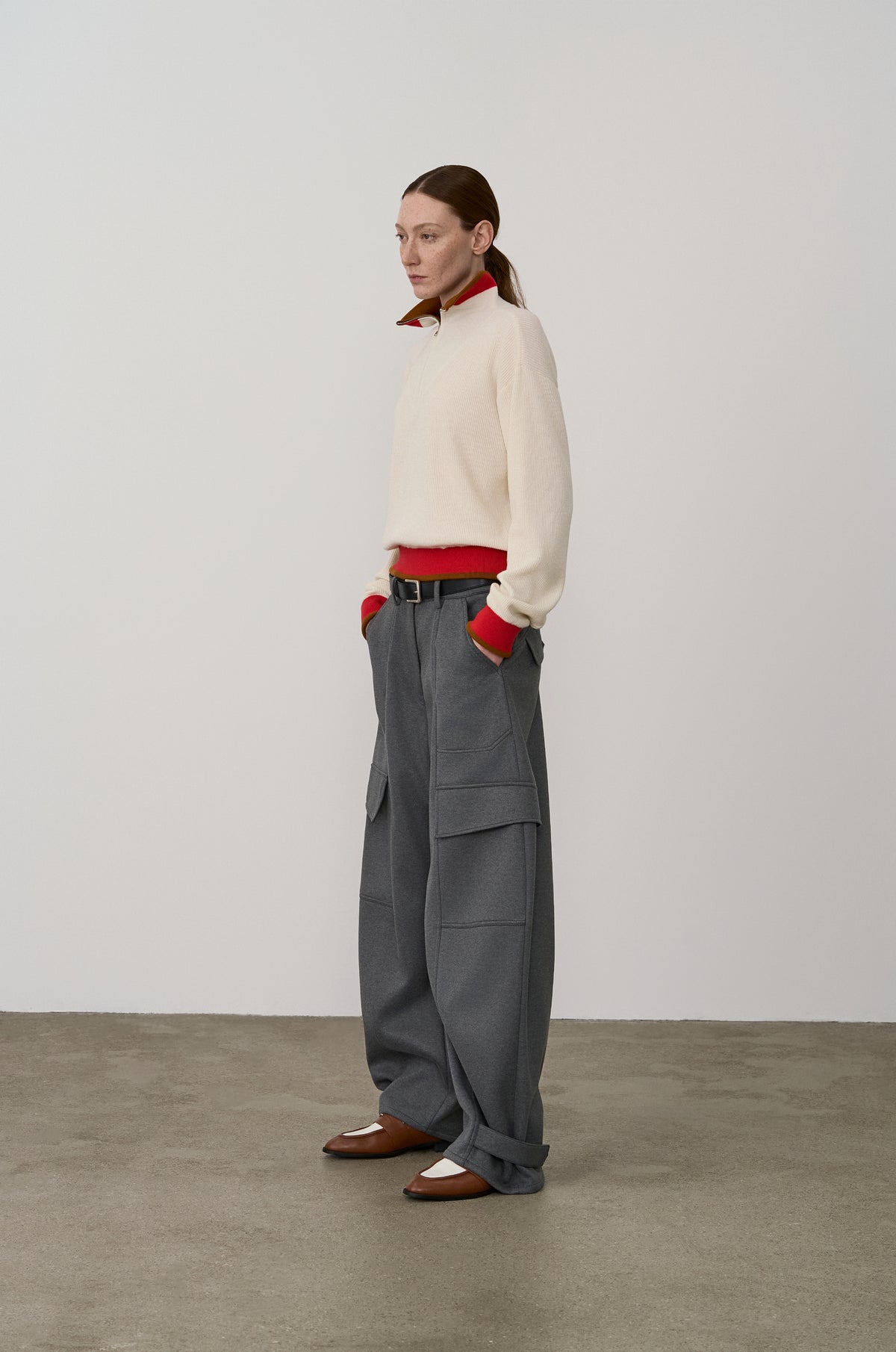 CURVED JERSEY CARGO LOUNGE PANTS