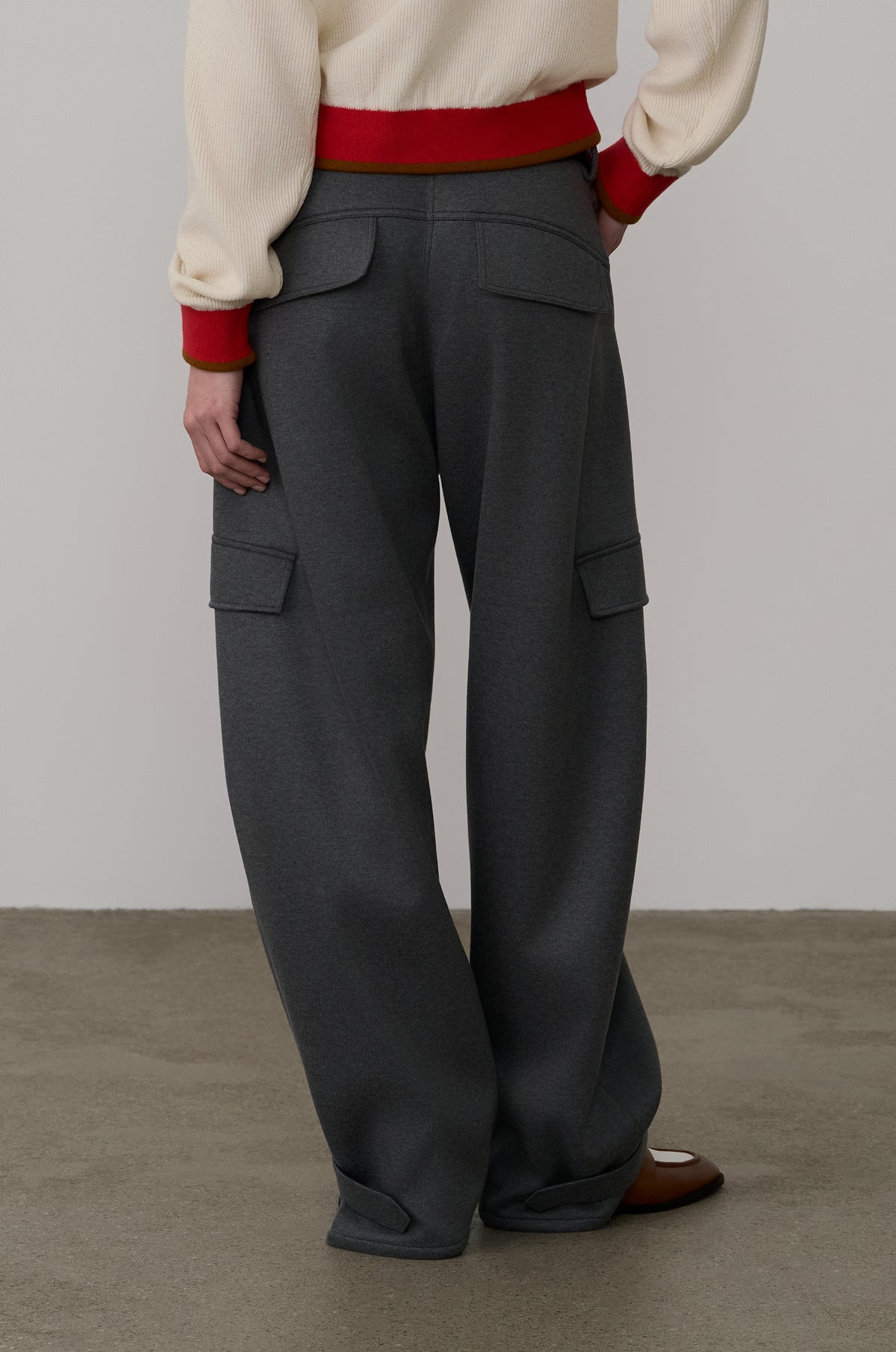 CURVED JERSEY CARGO LOUNGE PANTS