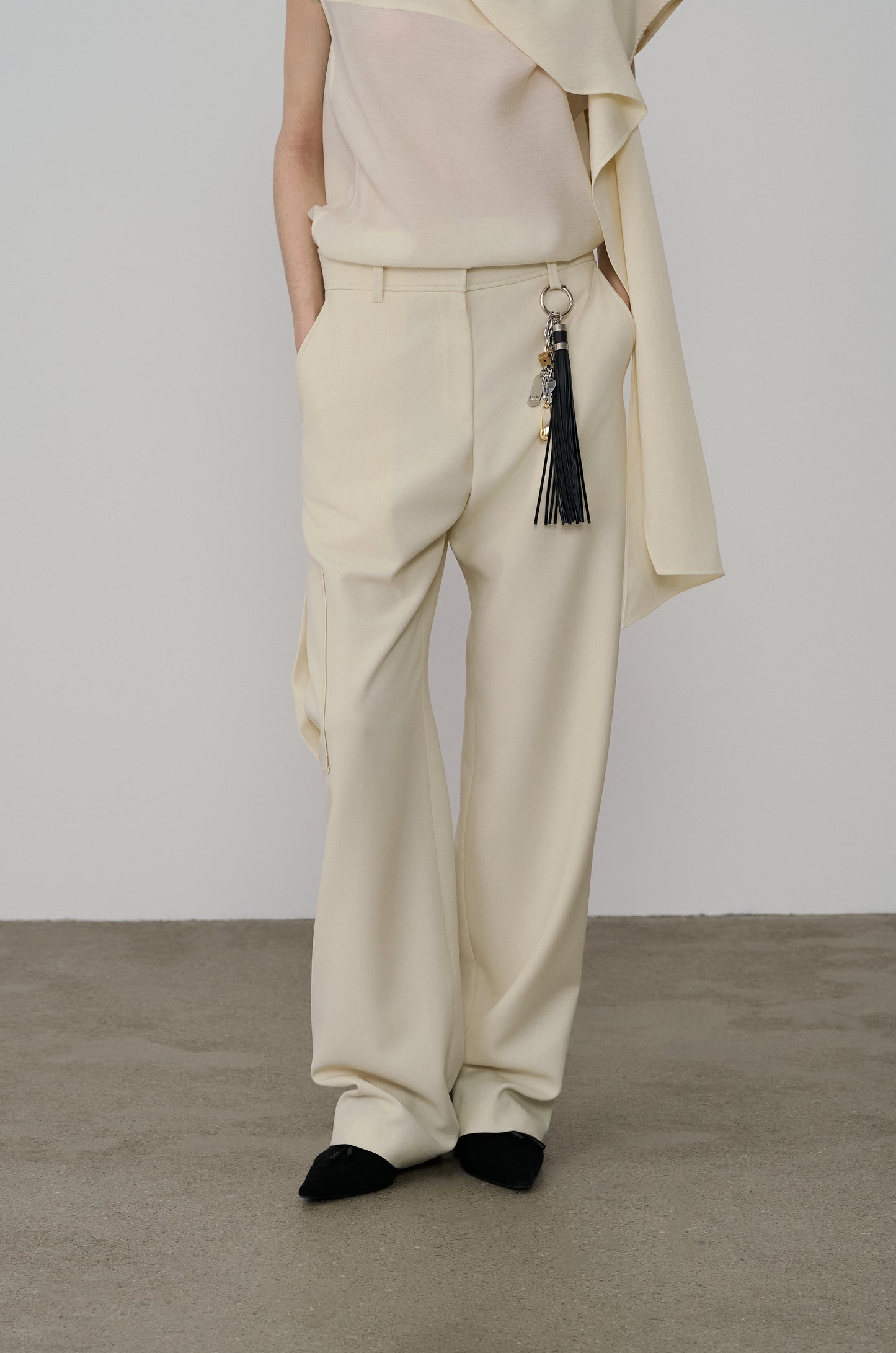 CURVED JERSEY CARGO LOUNGE PANTS
