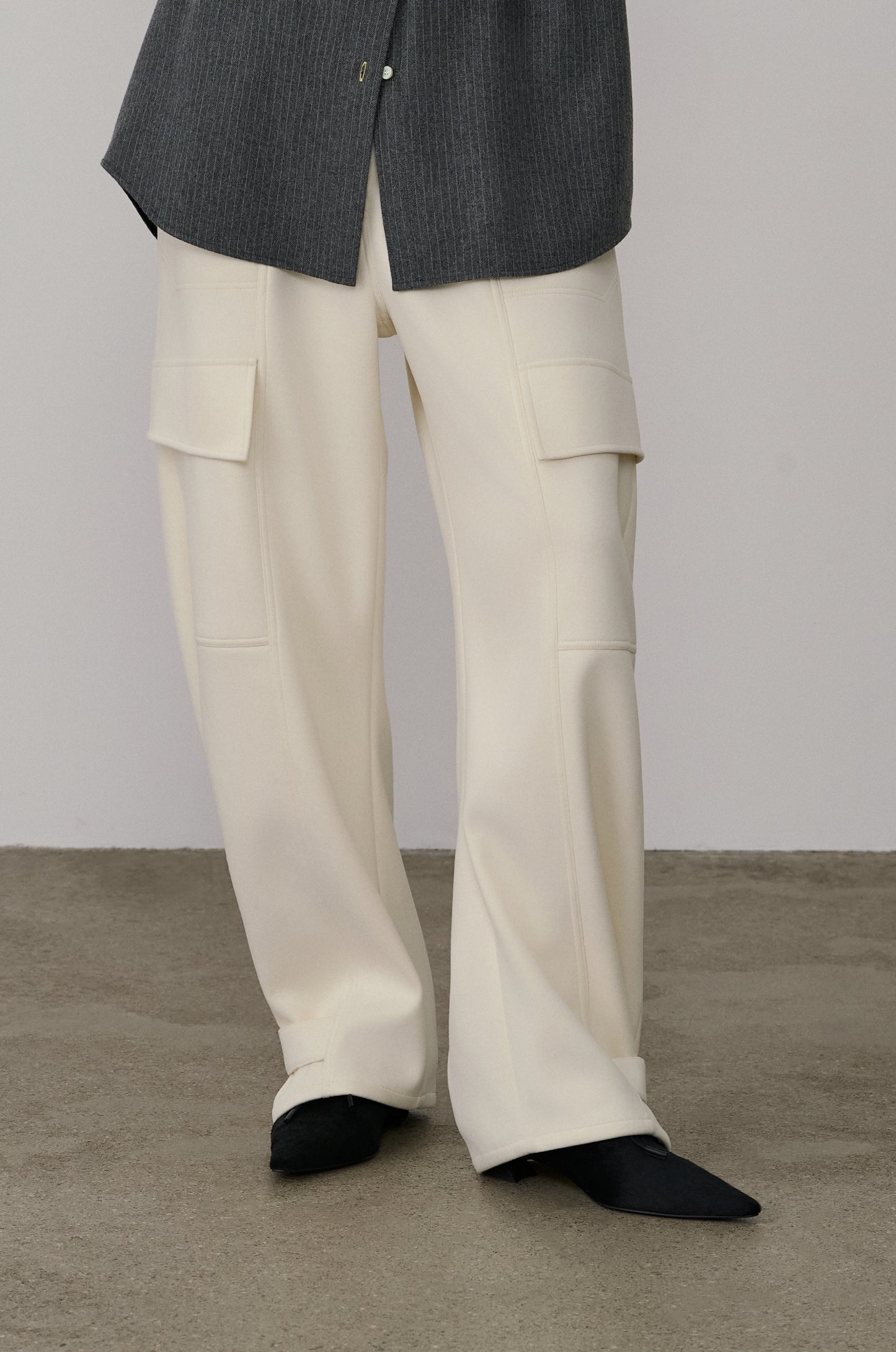 CURVED JERSEY CARGO LOUNGE PANTS