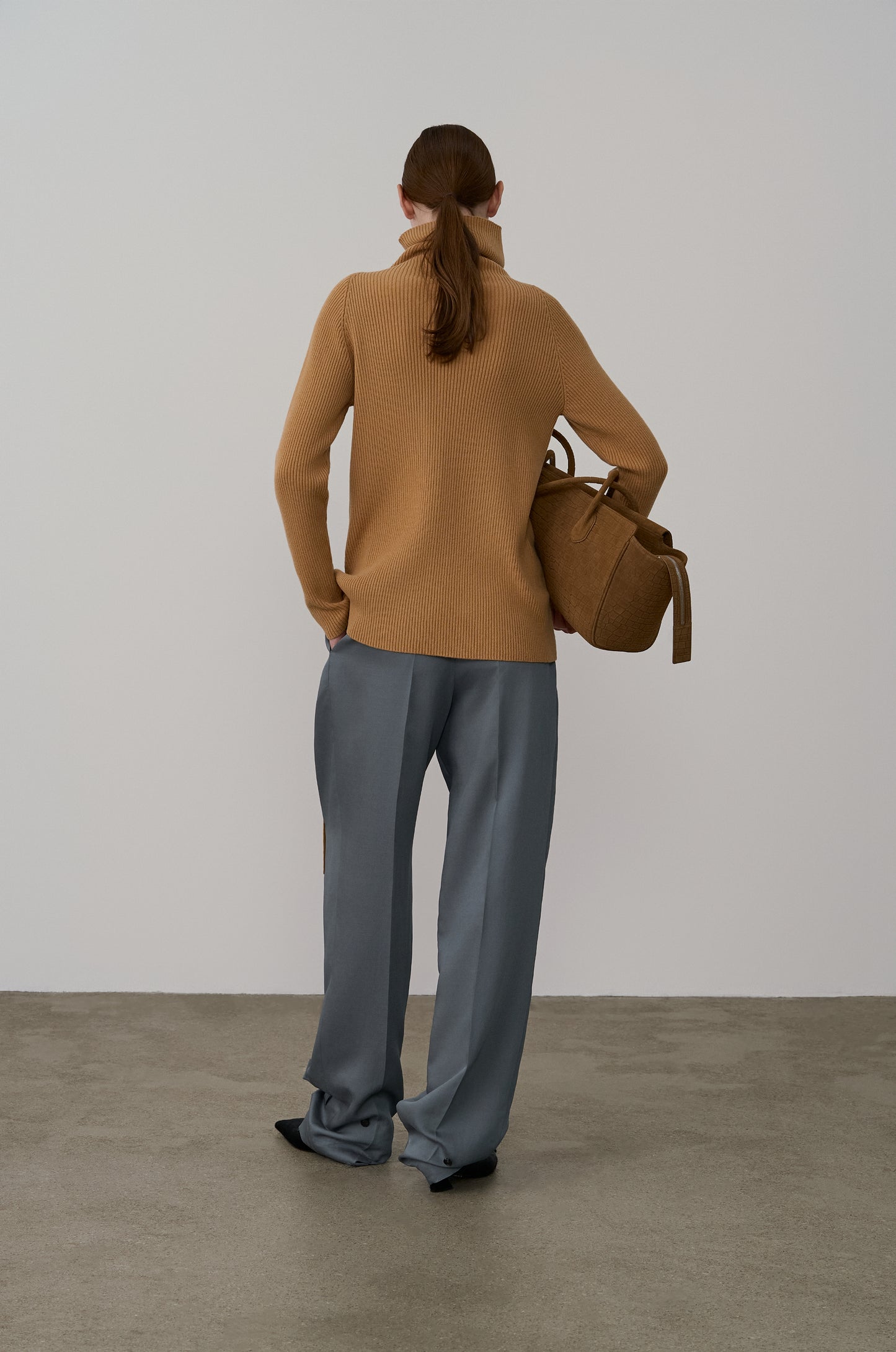 CLASSIC DOUBLE PLEAT TAILORED PANTS
