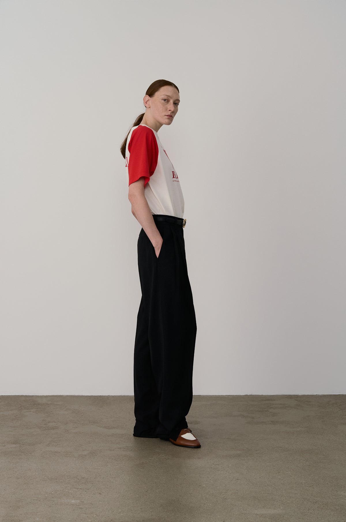 CLASSIC DOUBLE PLEAT TAILORED PANTS