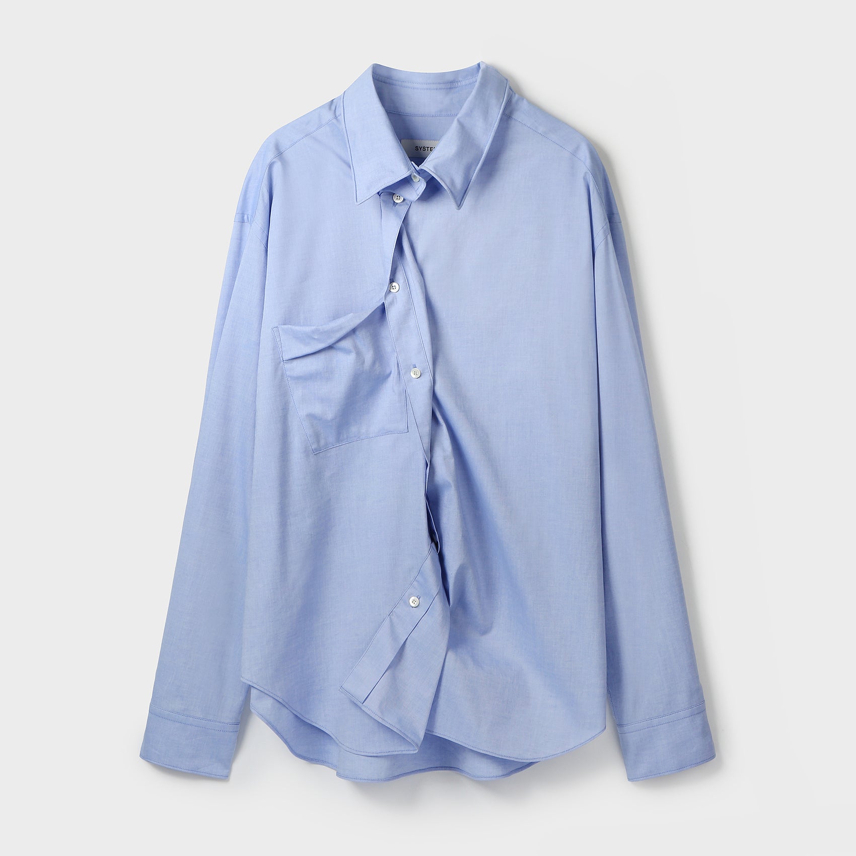 TWISTED WIRED-COLLAR SHIRT