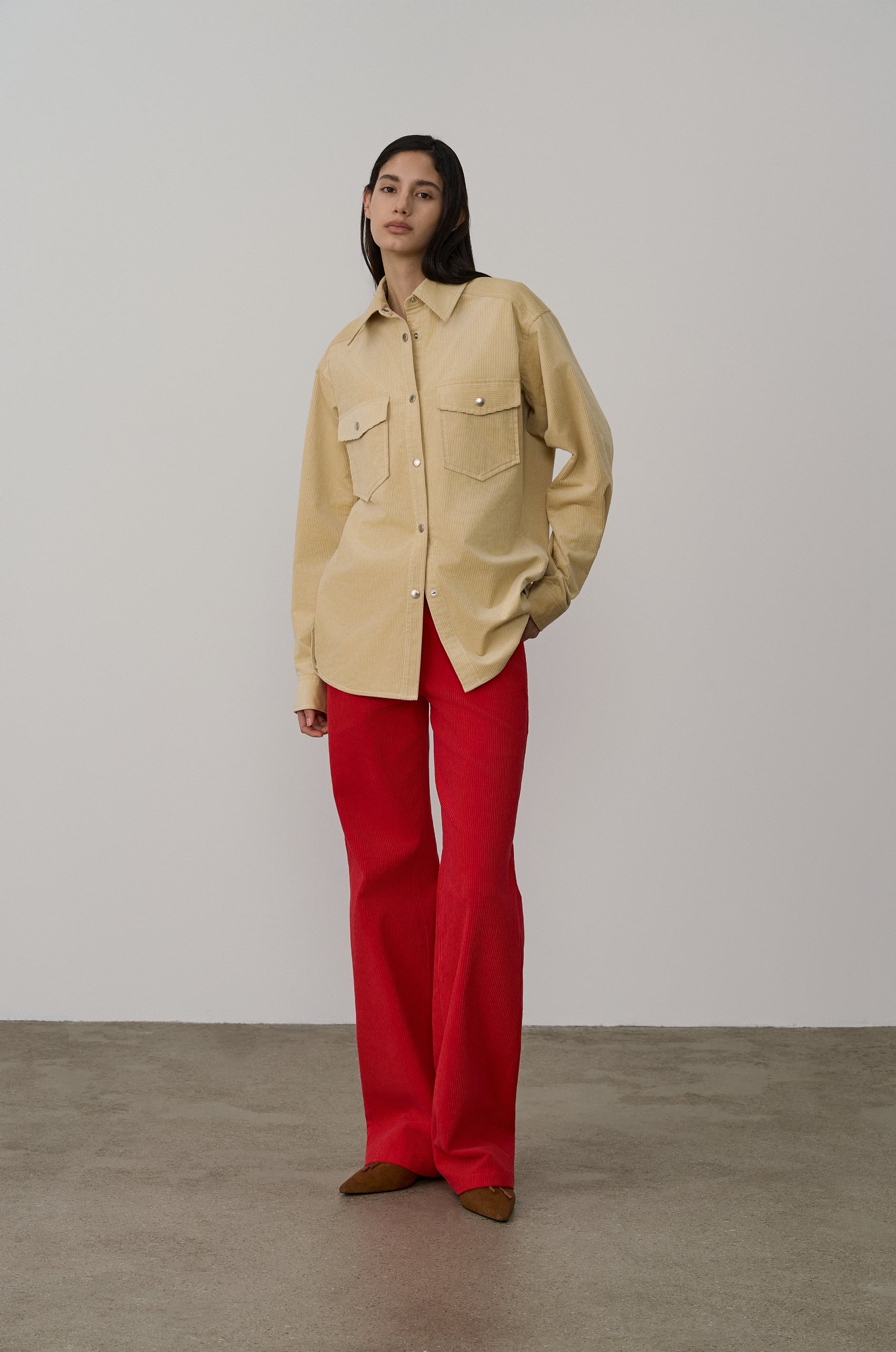 OVERSIZE CORDUROY SHIRT