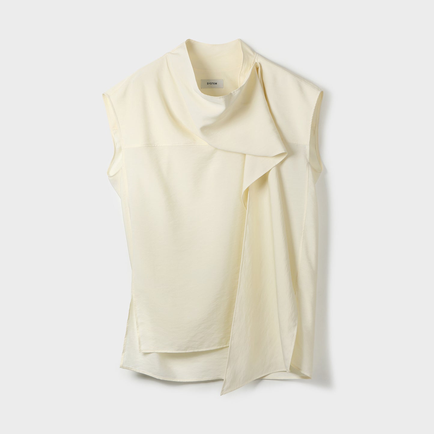 SCARF-TIE SILHOUETTE BLOUSE