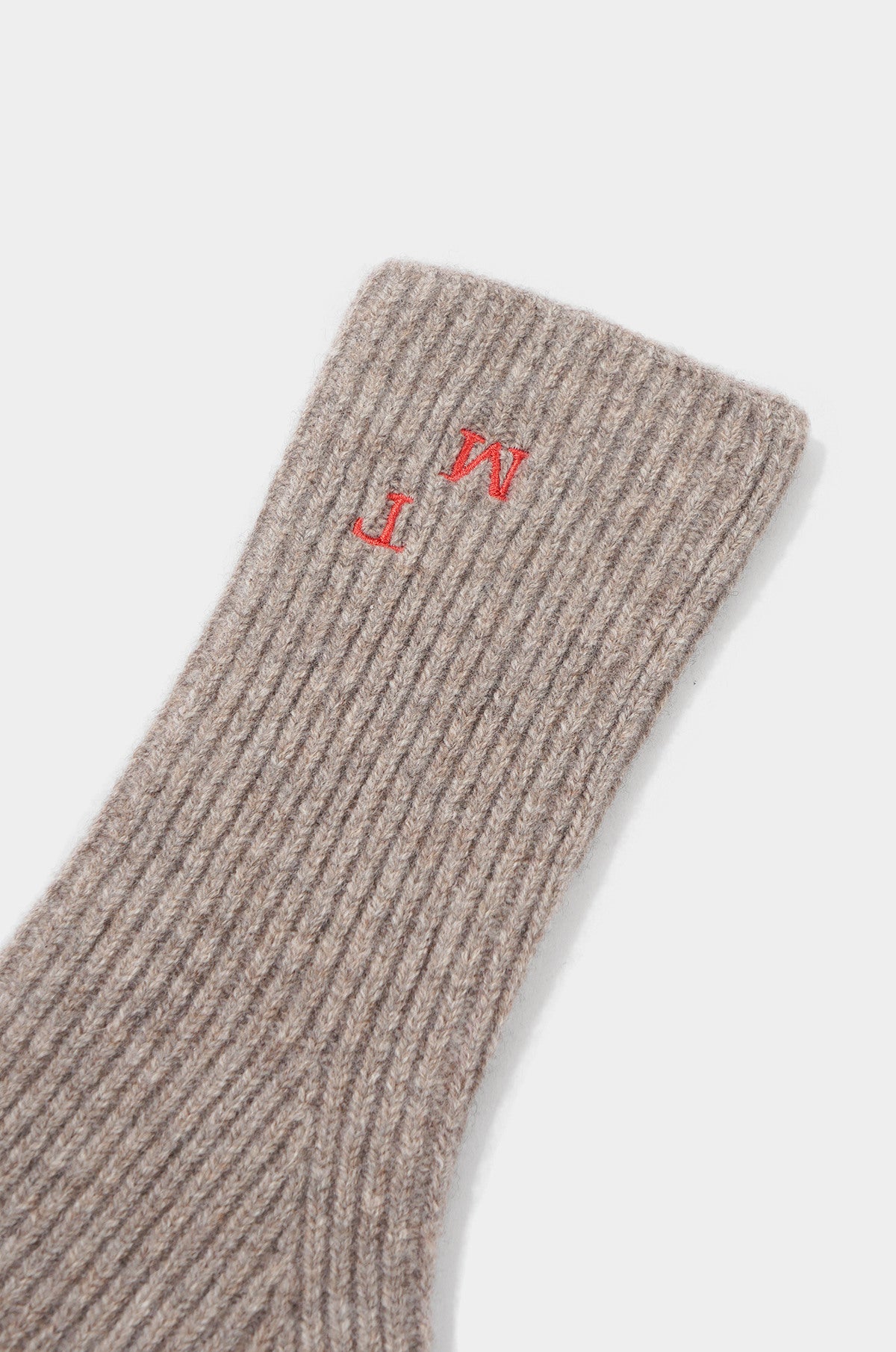 CASHMERE BLEND RIBBED GLOVES