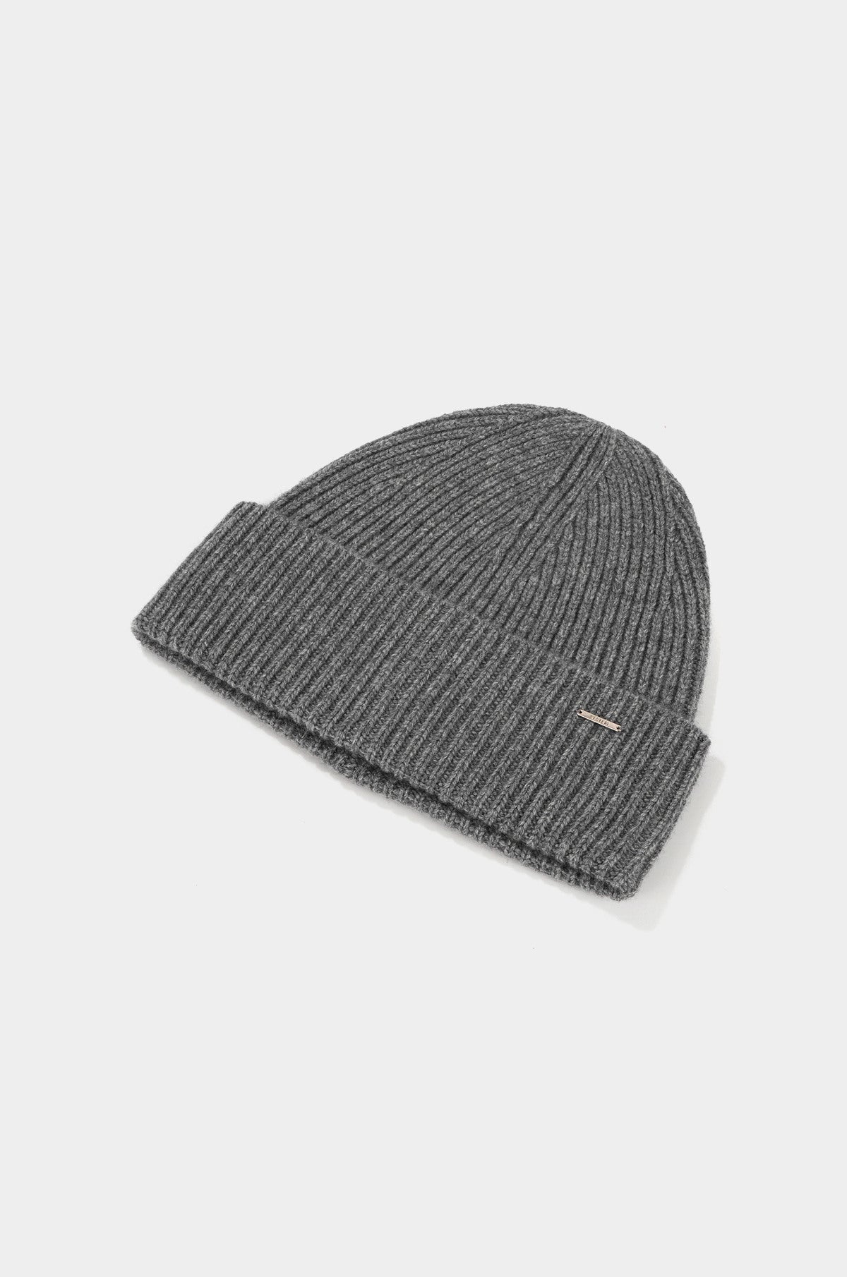 CASHMERE-BLEND RIBBED BEANIE