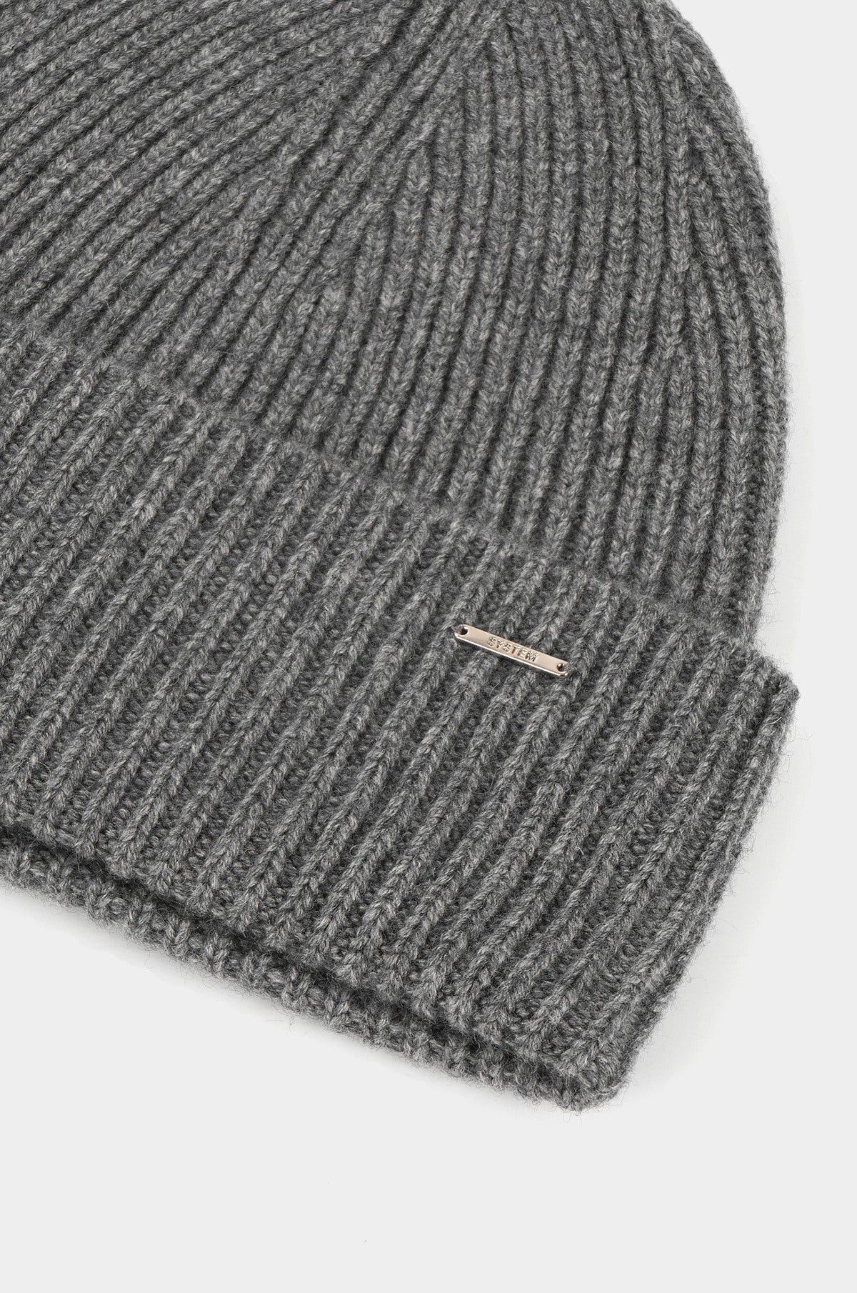 CASHMERE-BLEND RIBBED BEANIE