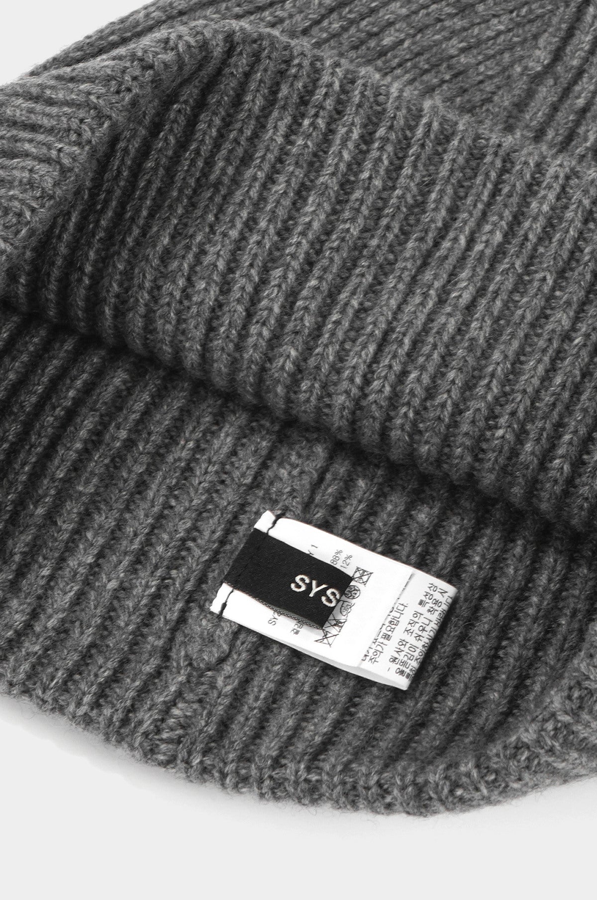 CASHMERE-BLEND RIBBED BEANIE