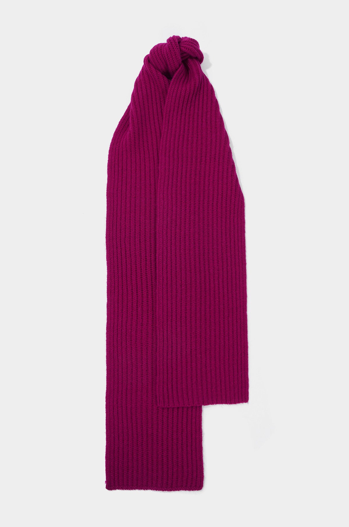 LAMBSWOOL BLEND RIBBED SCARF
