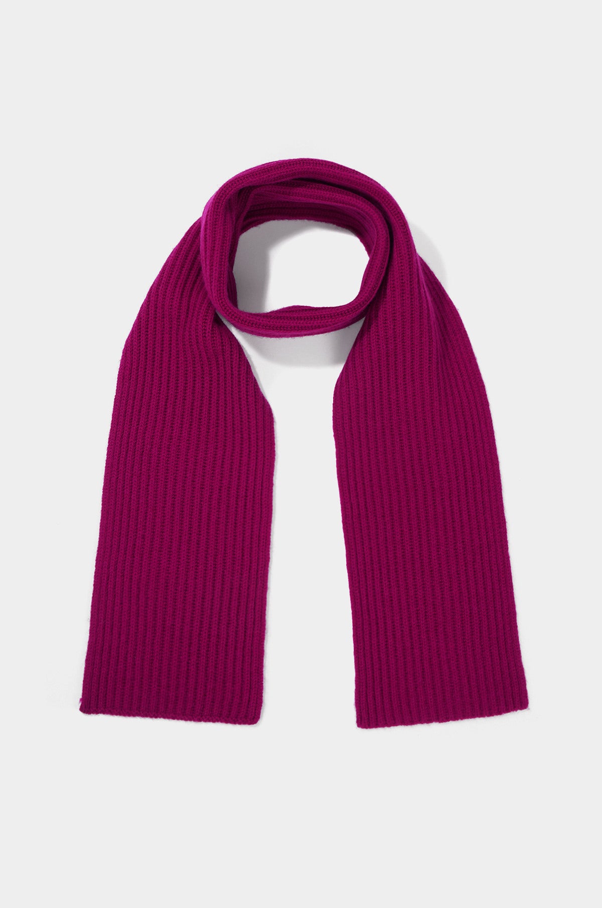 LAMBSWOOL BLEND RIBBED SCARF