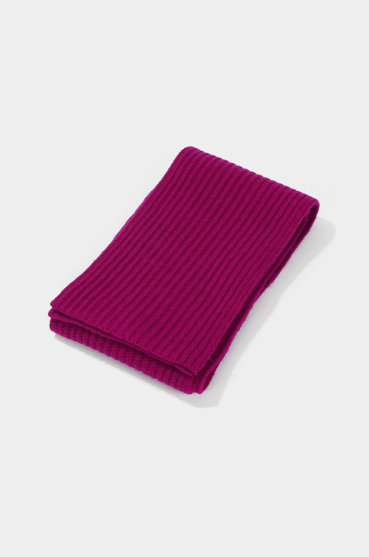 LAMBSWOOL BLEND RIBBED SCARF