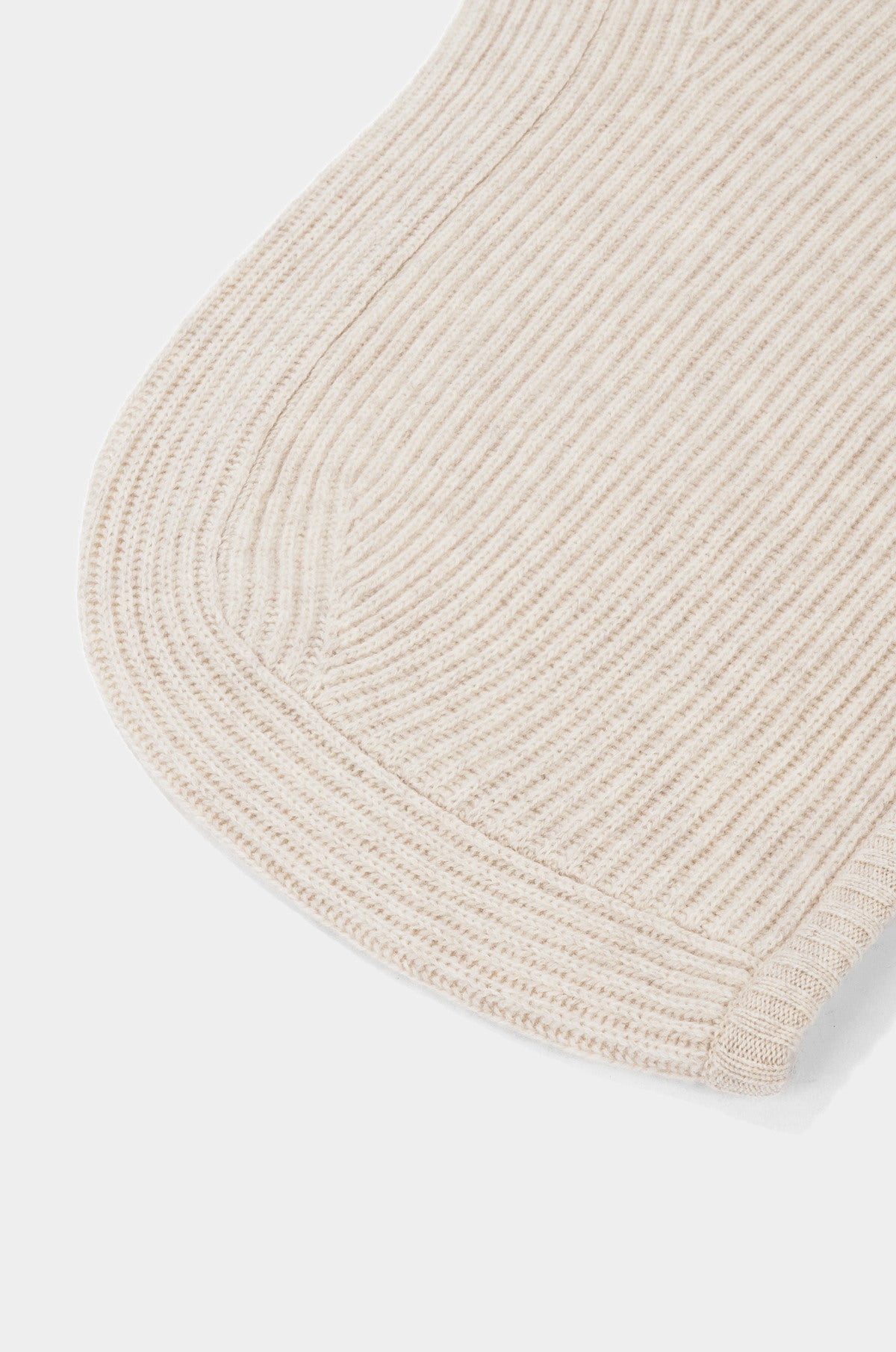 CASHMERE BLEND RIBBED BALACLAVA