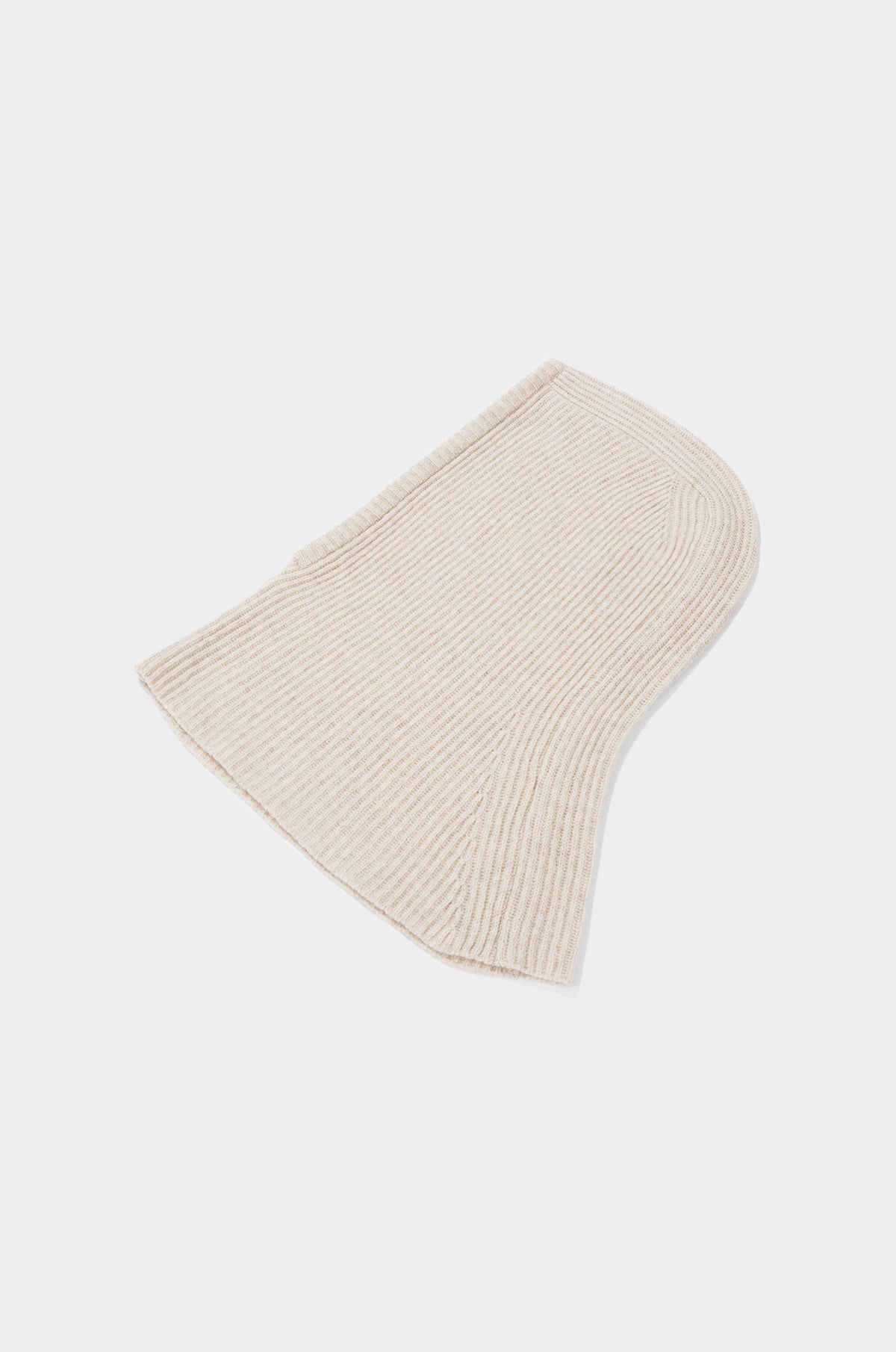 CASHMERE BLEND RIBBED BALACLAVA